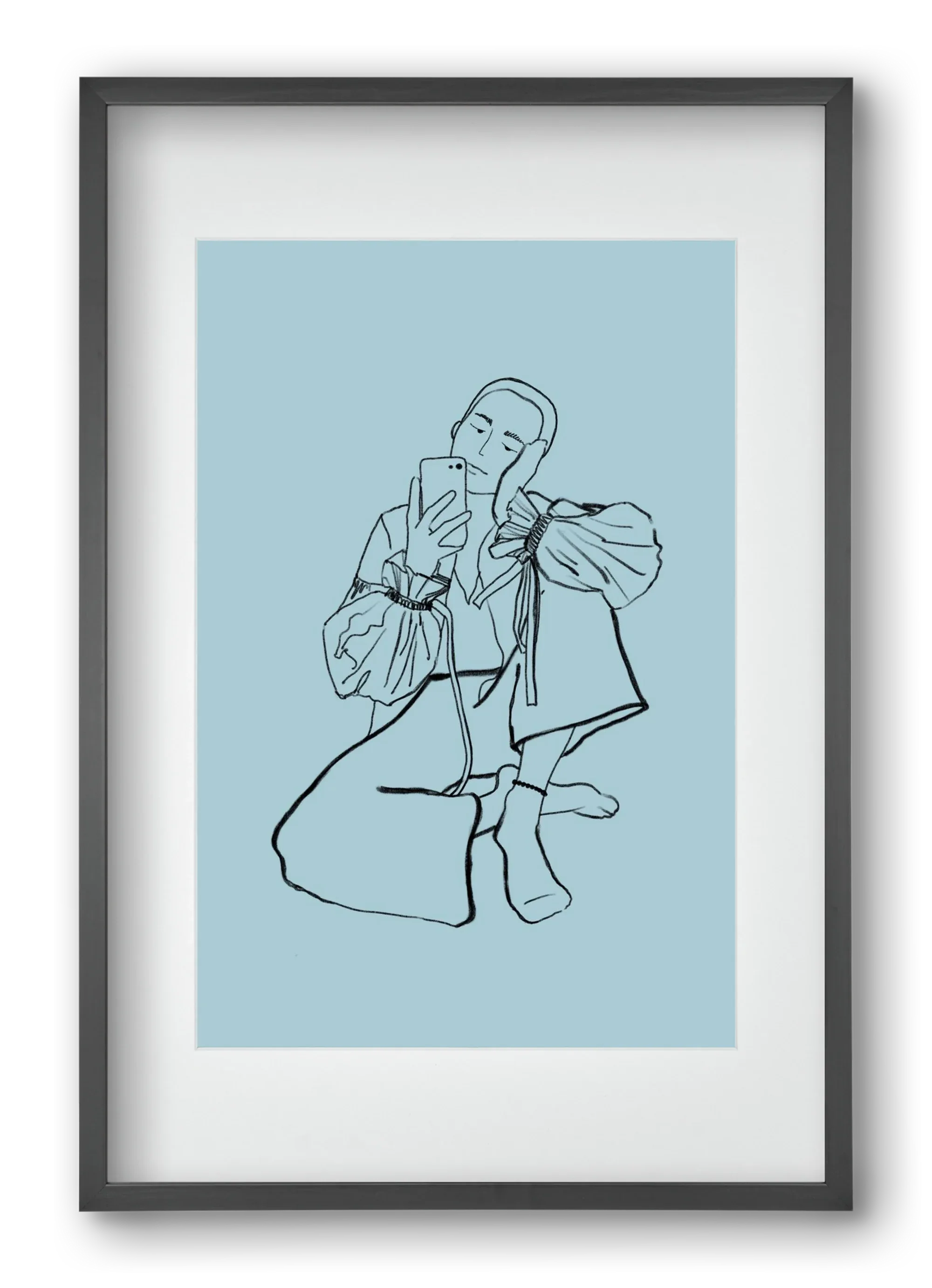 MIRROR SELFIE LIGHT BLUE - artbridge