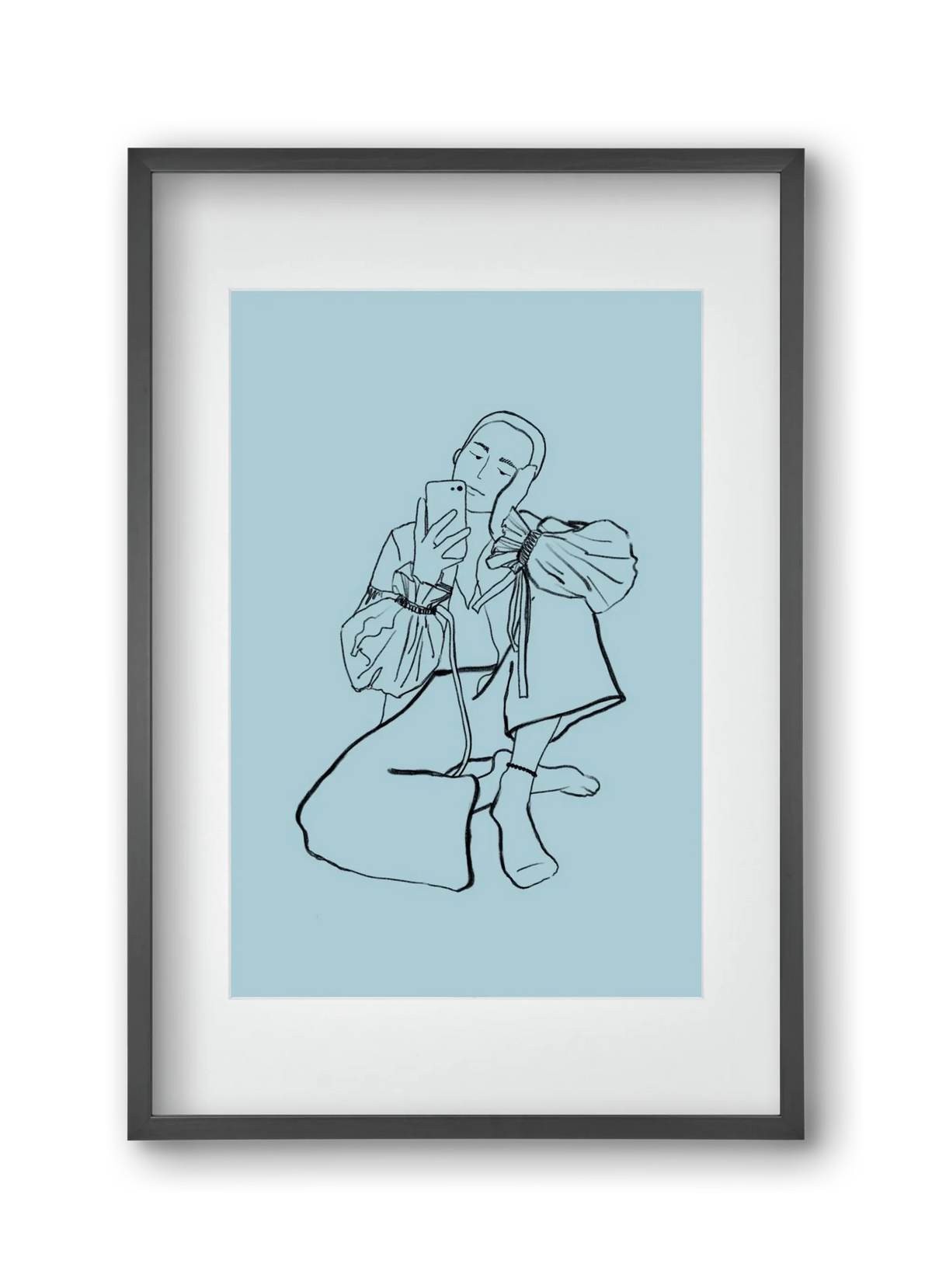 MIRROR SELFIE LIGHT BLUE - artbridge