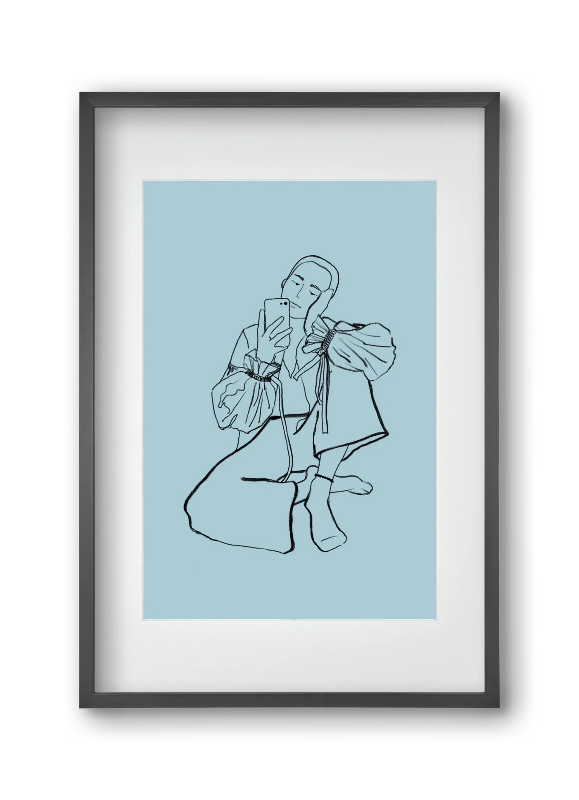 MIRROR SELFIE LIGHT BLUE - artbridge