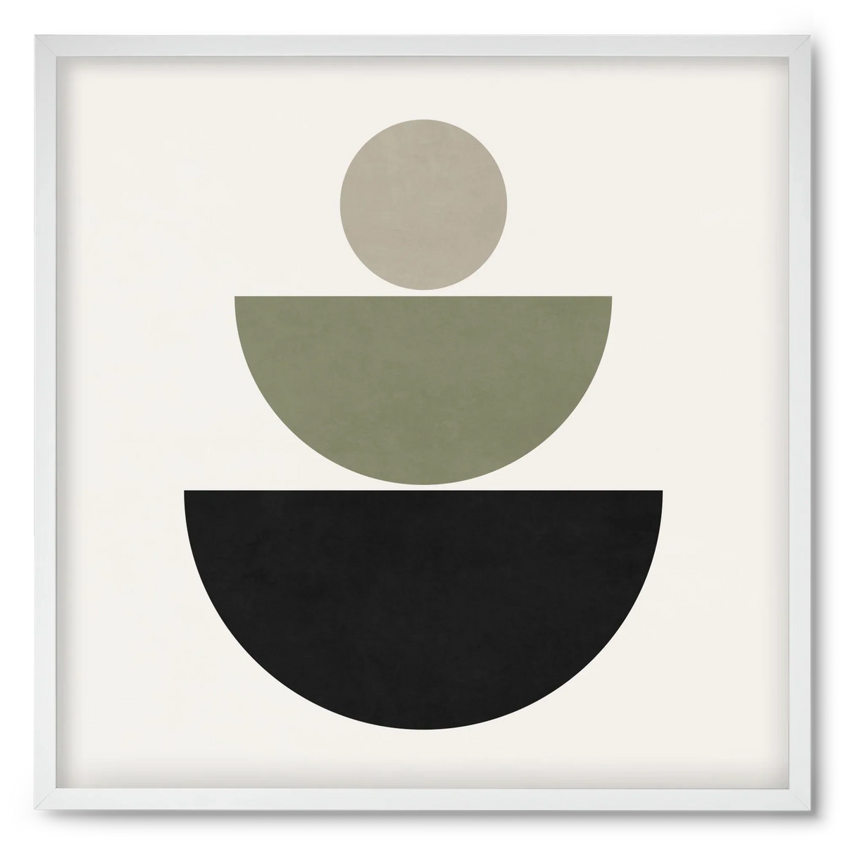GEOMETRIC SHAPES - GREEN AND BLACK - artbridge