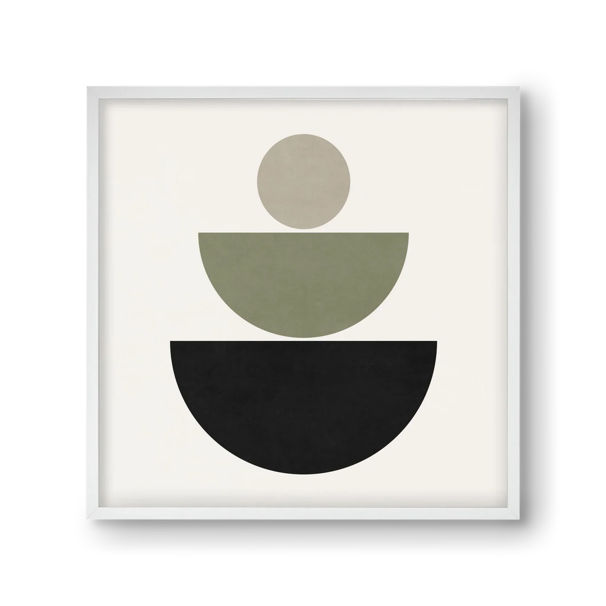 GEOMETRIC SHAPES - GREEN AND BLACK - artbridge