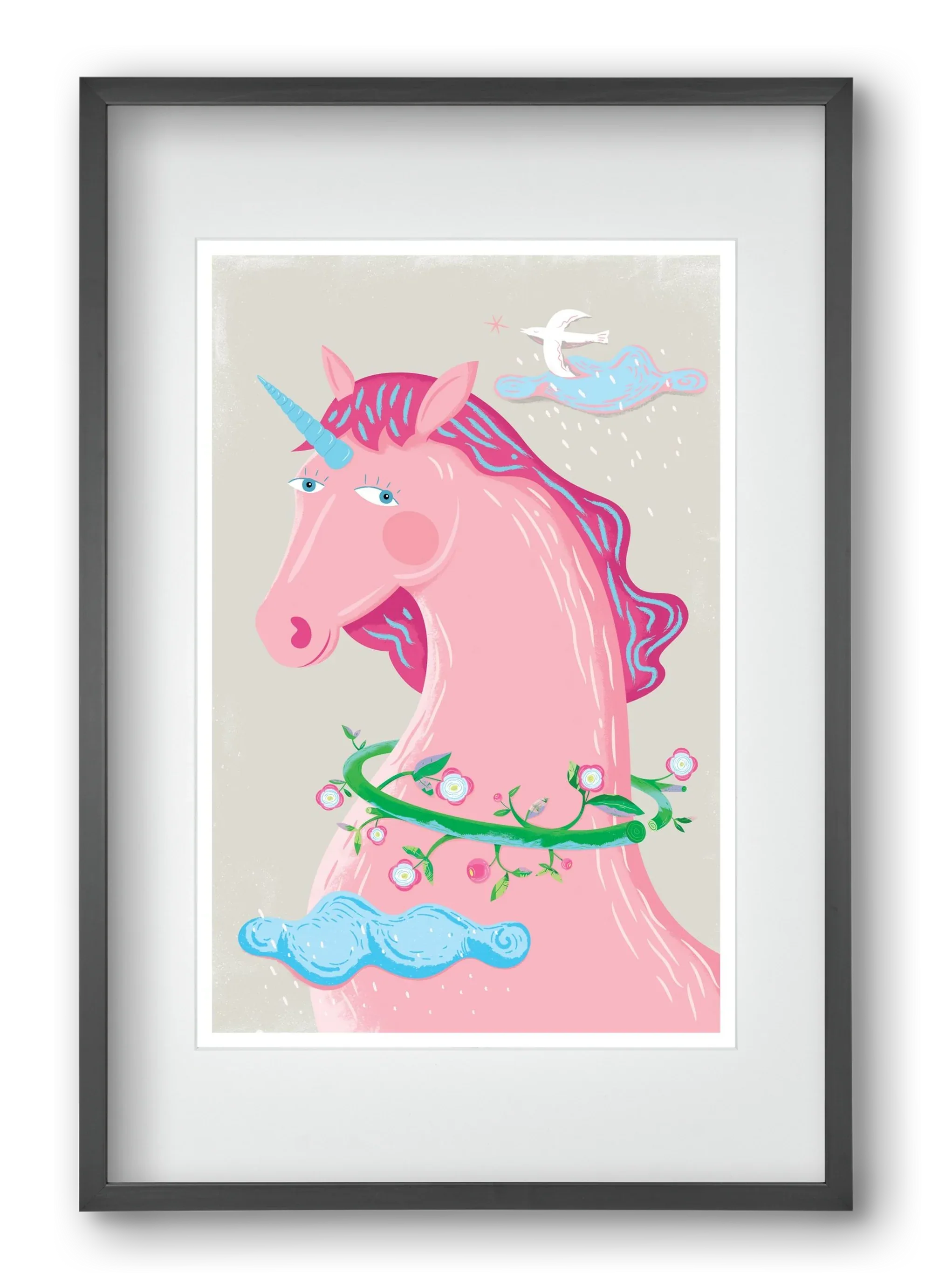 Pink Unikornis - artbridge