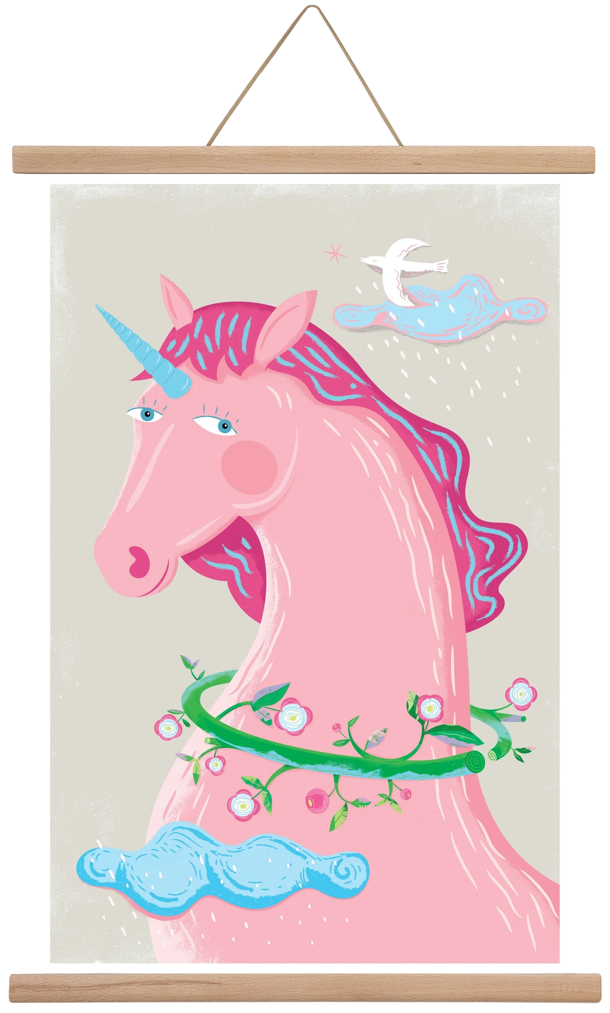 Pink Unikornis - artbridge