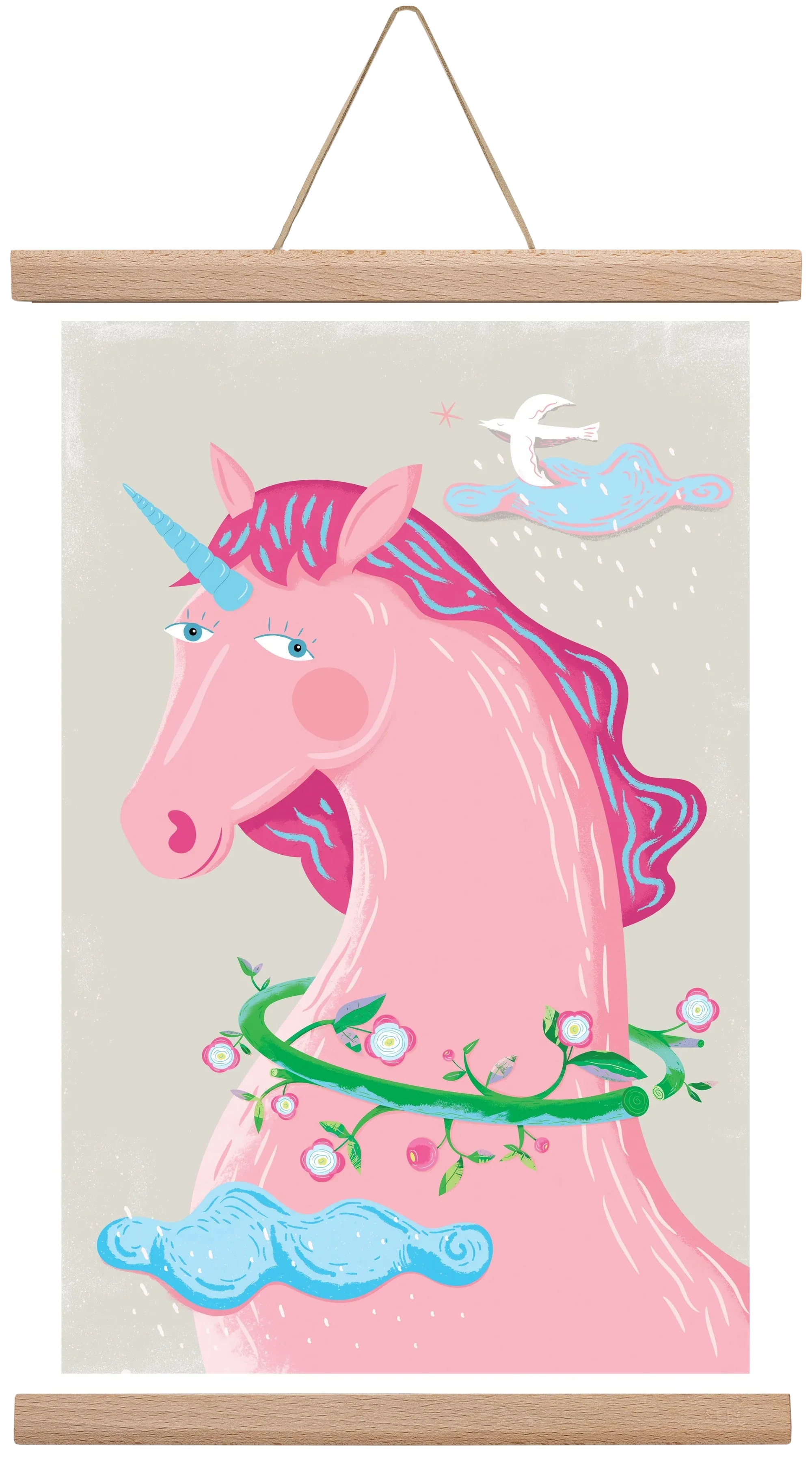 Pink Unikornis - artbridge