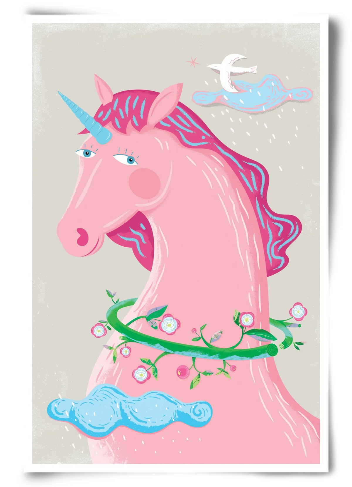 Pink Unikornis - artbridge