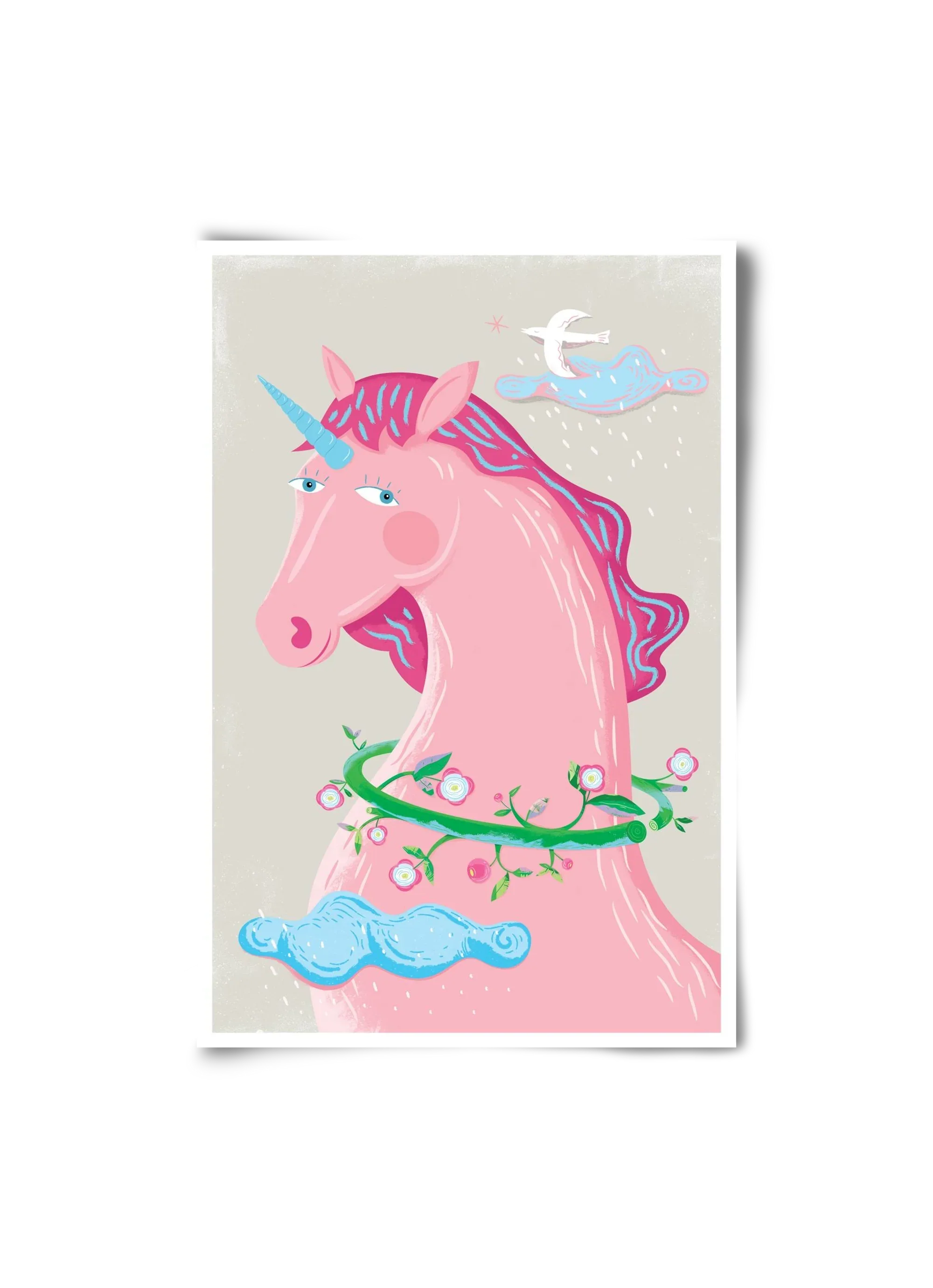 Pink Unikornis - artbridge