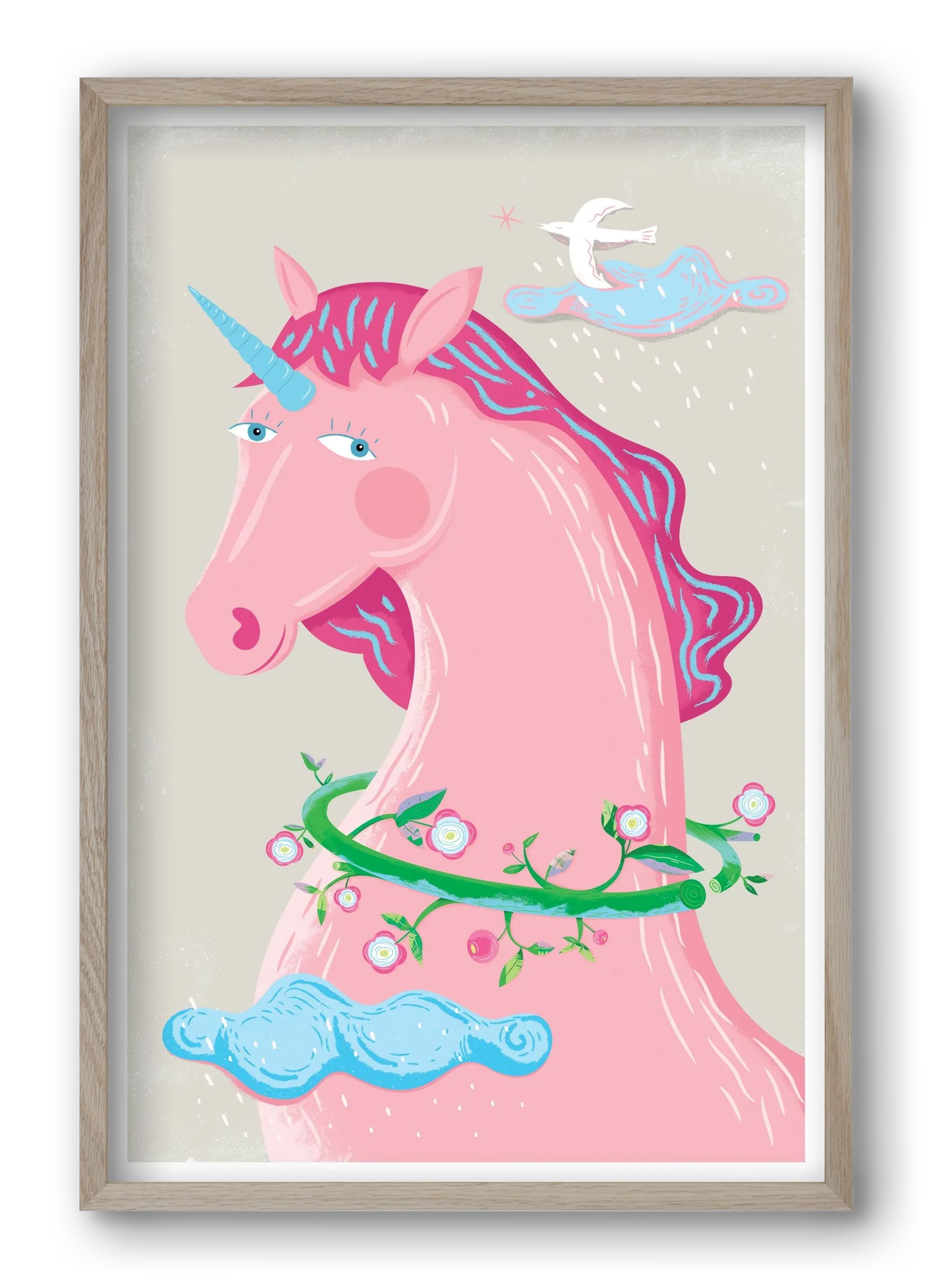 Pink Unikornis - artbridge