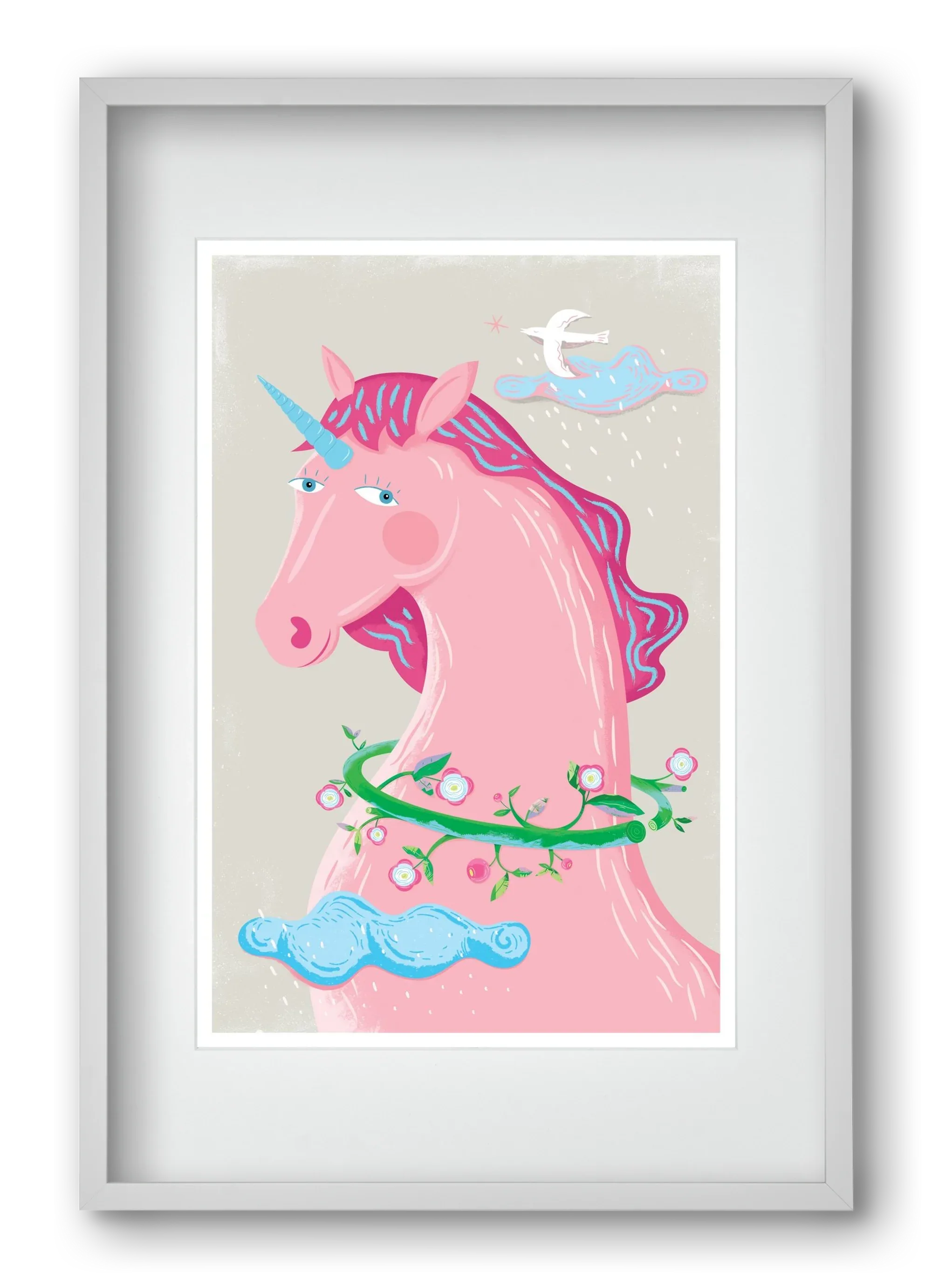 Pink Unikornis - artbridge