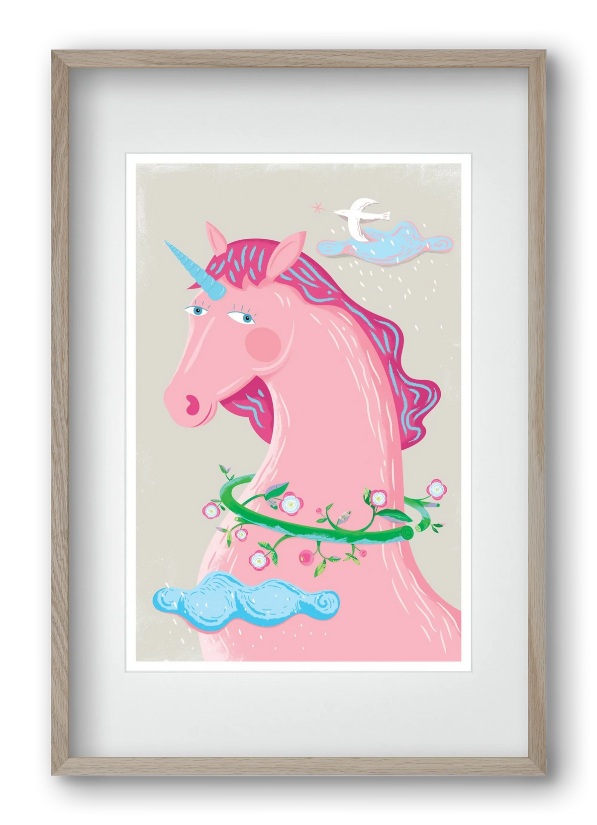 Pink Unikornis - artbridge