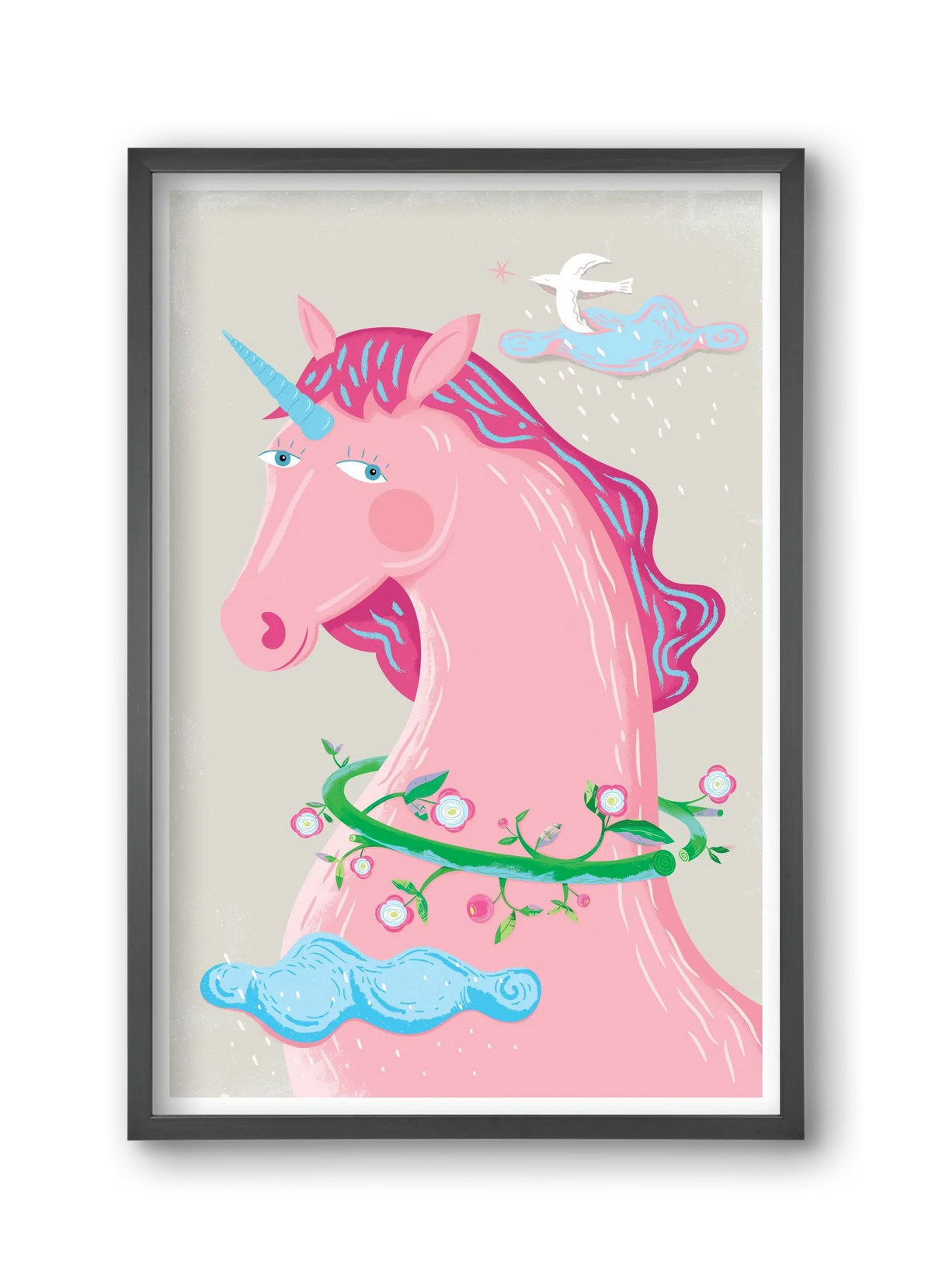 Pink Unikornis - artbridge