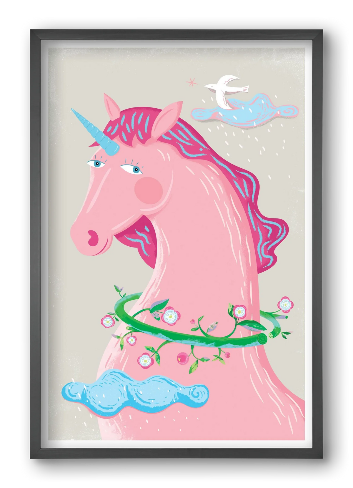 Pink Unikornis - artbridge
