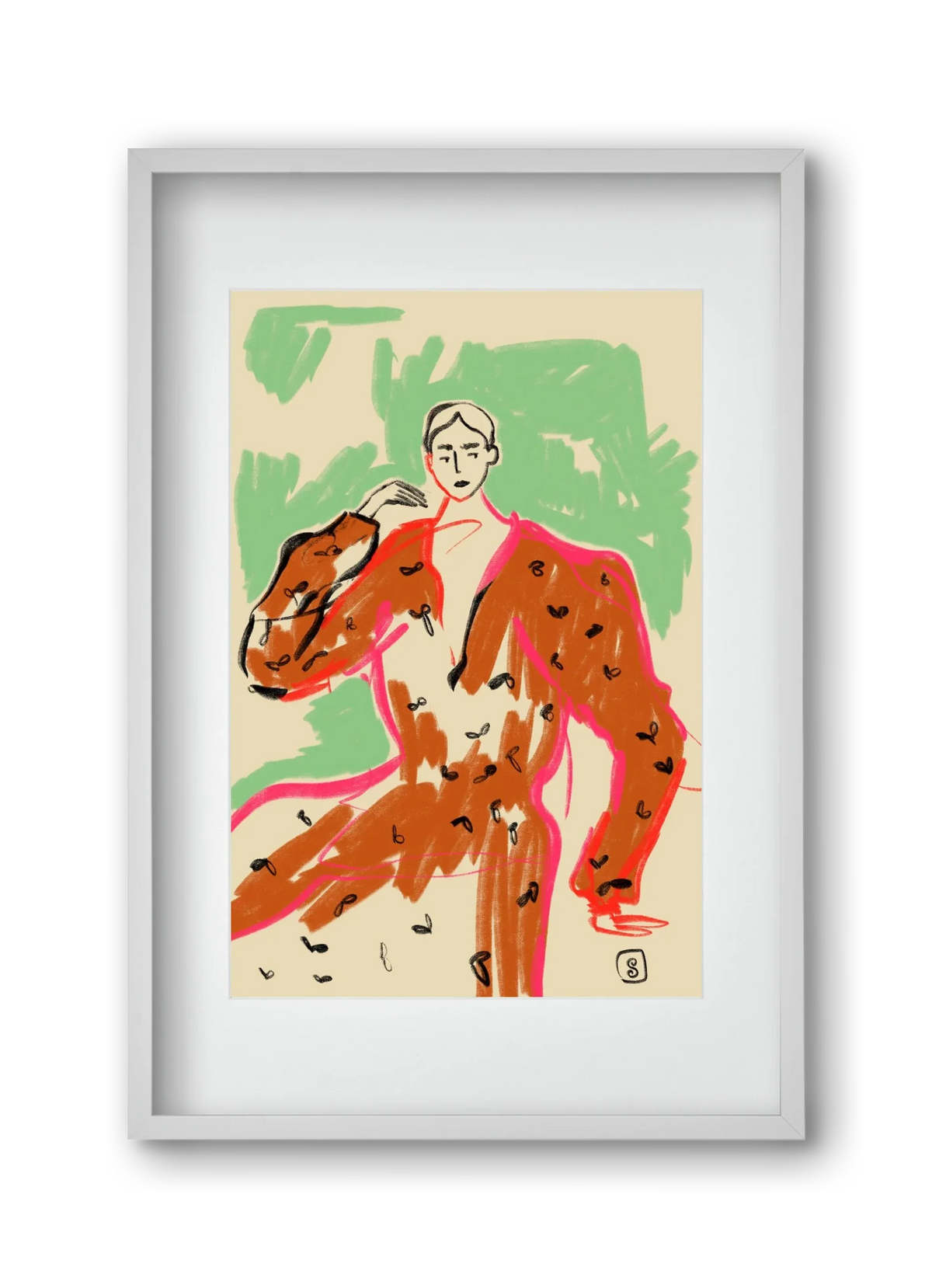 WOMAN IN A TERRACOTTA DRESS - artbridge