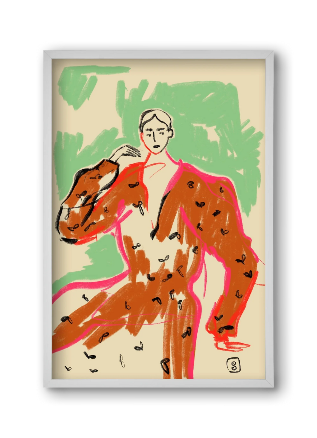 WOMAN IN A TERRACOTTA DRESS - artbridge