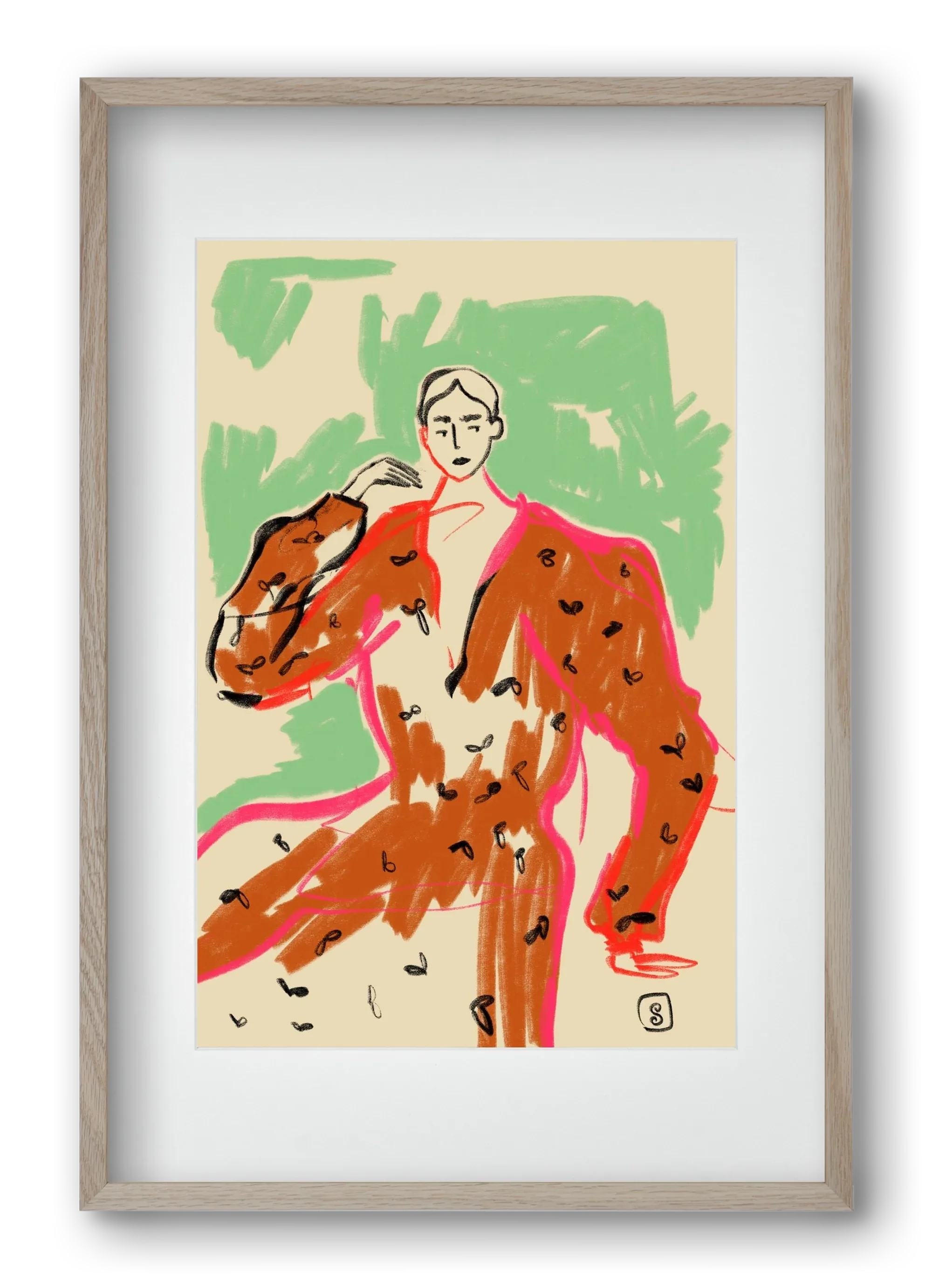 WOMAN IN A TERRACOTTA DRESS - artbridge