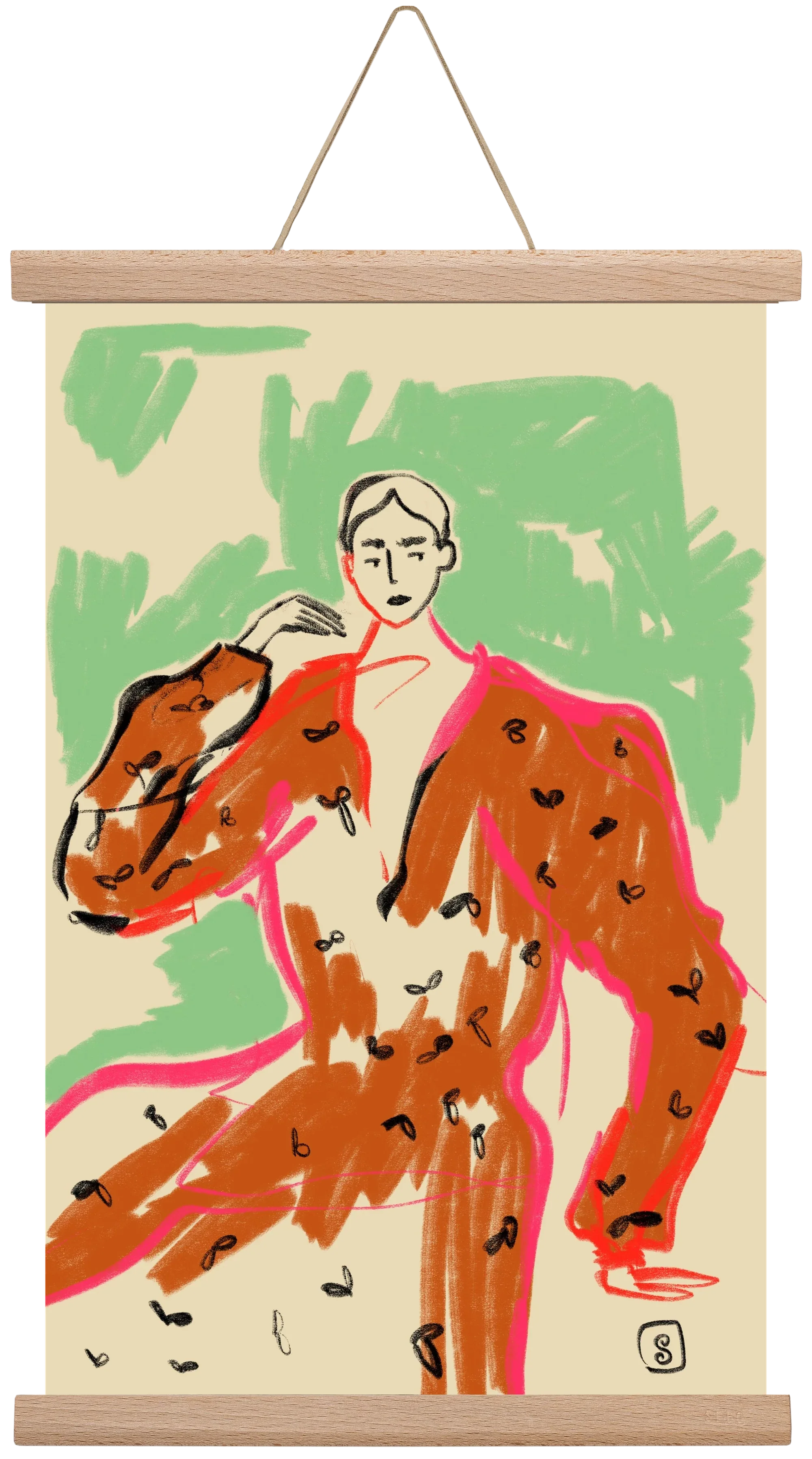 WOMAN IN A TERRACOTTA DRESS - artbridge