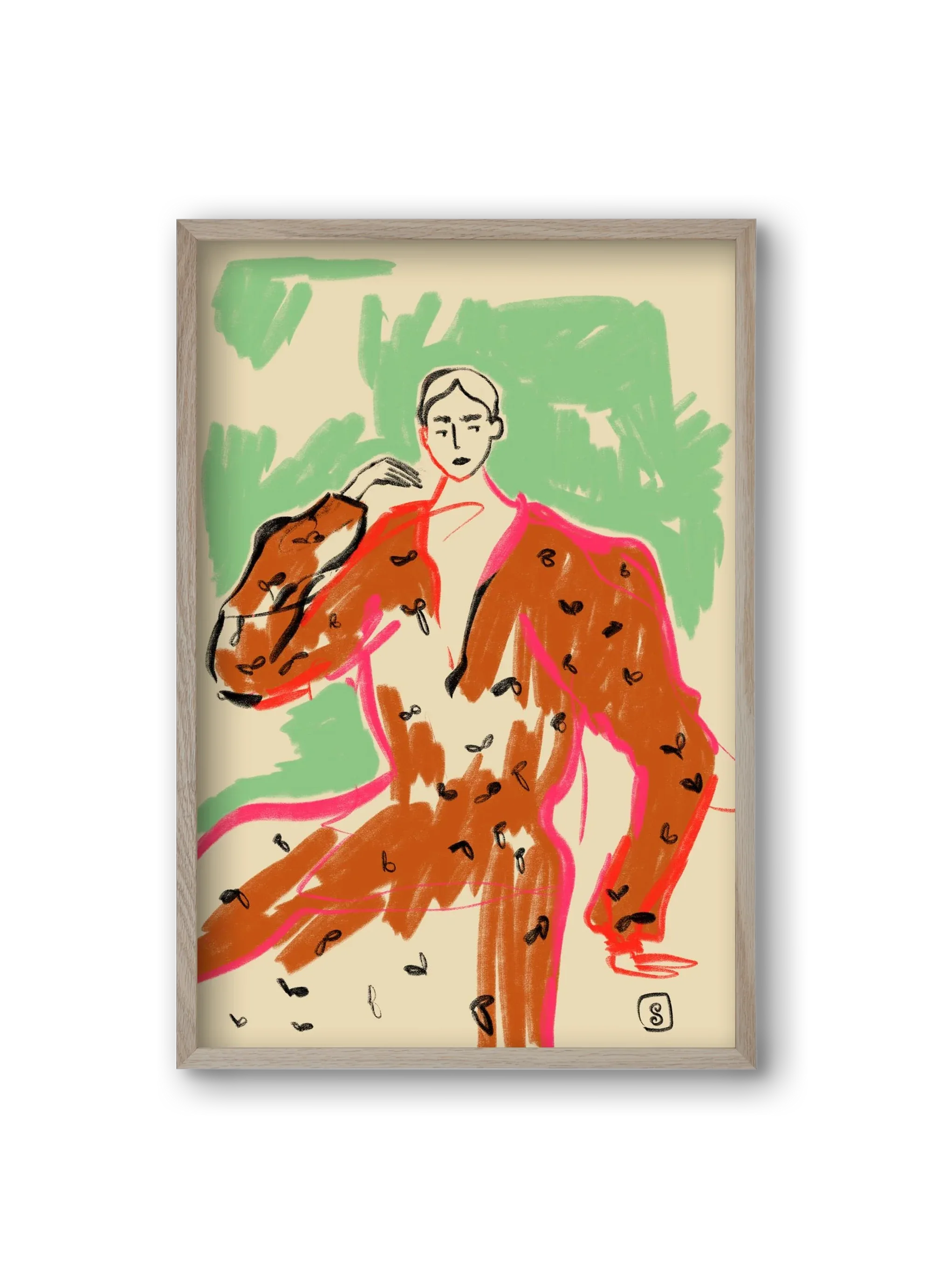 WOMAN IN A TERRACOTTA DRESS - artbridge