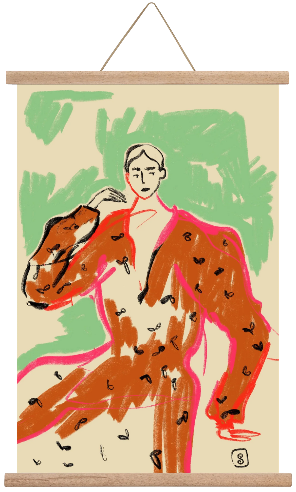 WOMAN IN A TERRACOTTA DRESS - artbridge