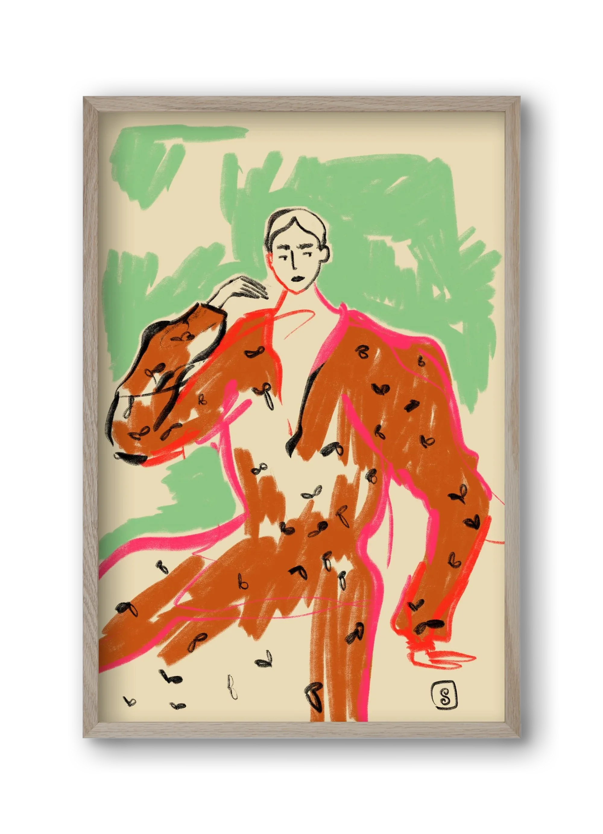 WOMAN IN A TERRACOTTA DRESS - artbridge