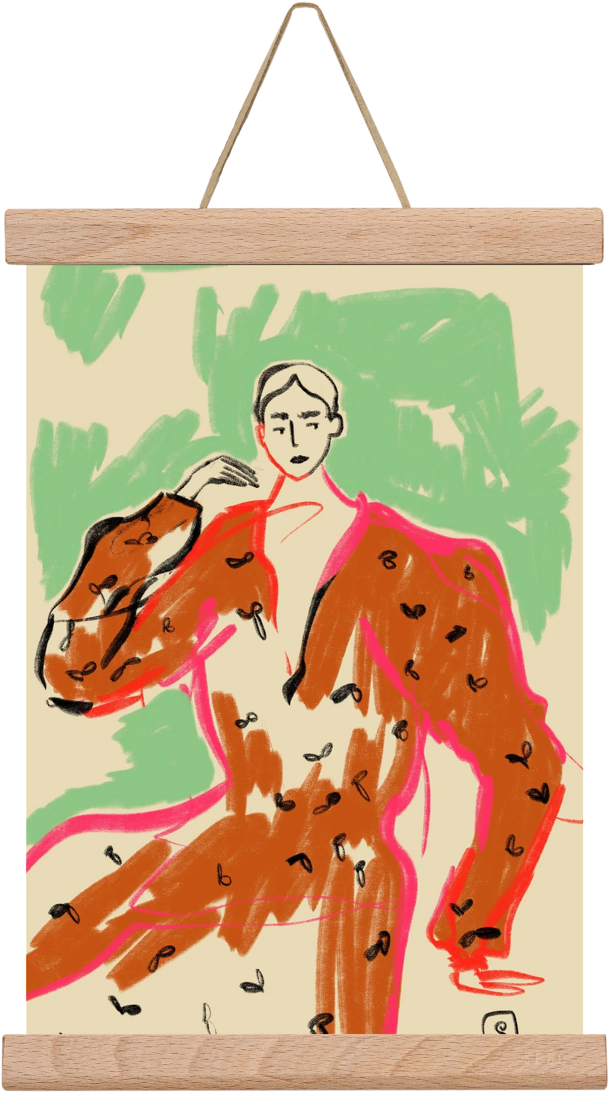 WOMAN IN A TERRACOTTA DRESS - artbridge