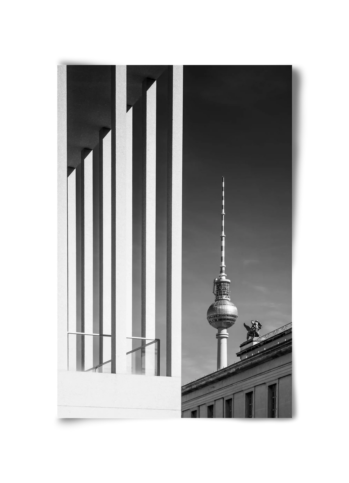 BERLIN Television Tower & Museum Island | Monochrome - artbridge