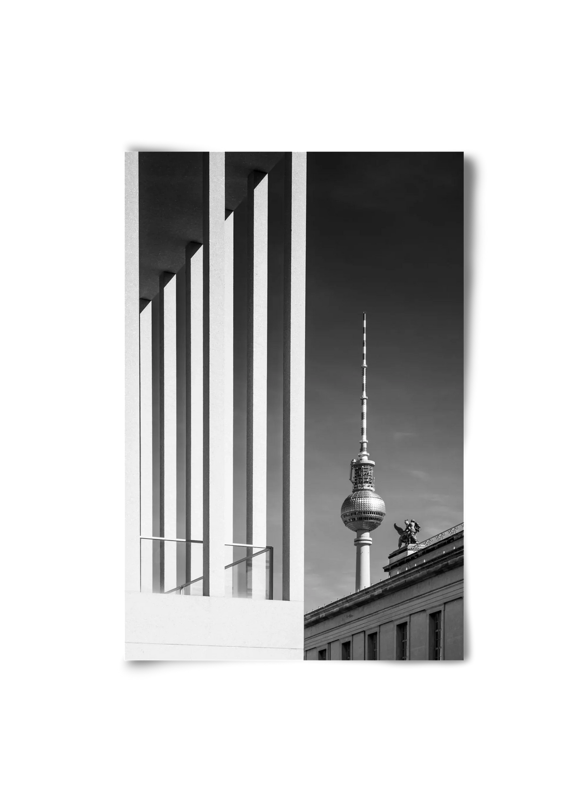 BERLIN Television Tower & Museum Island | Monochrome - artbridge
