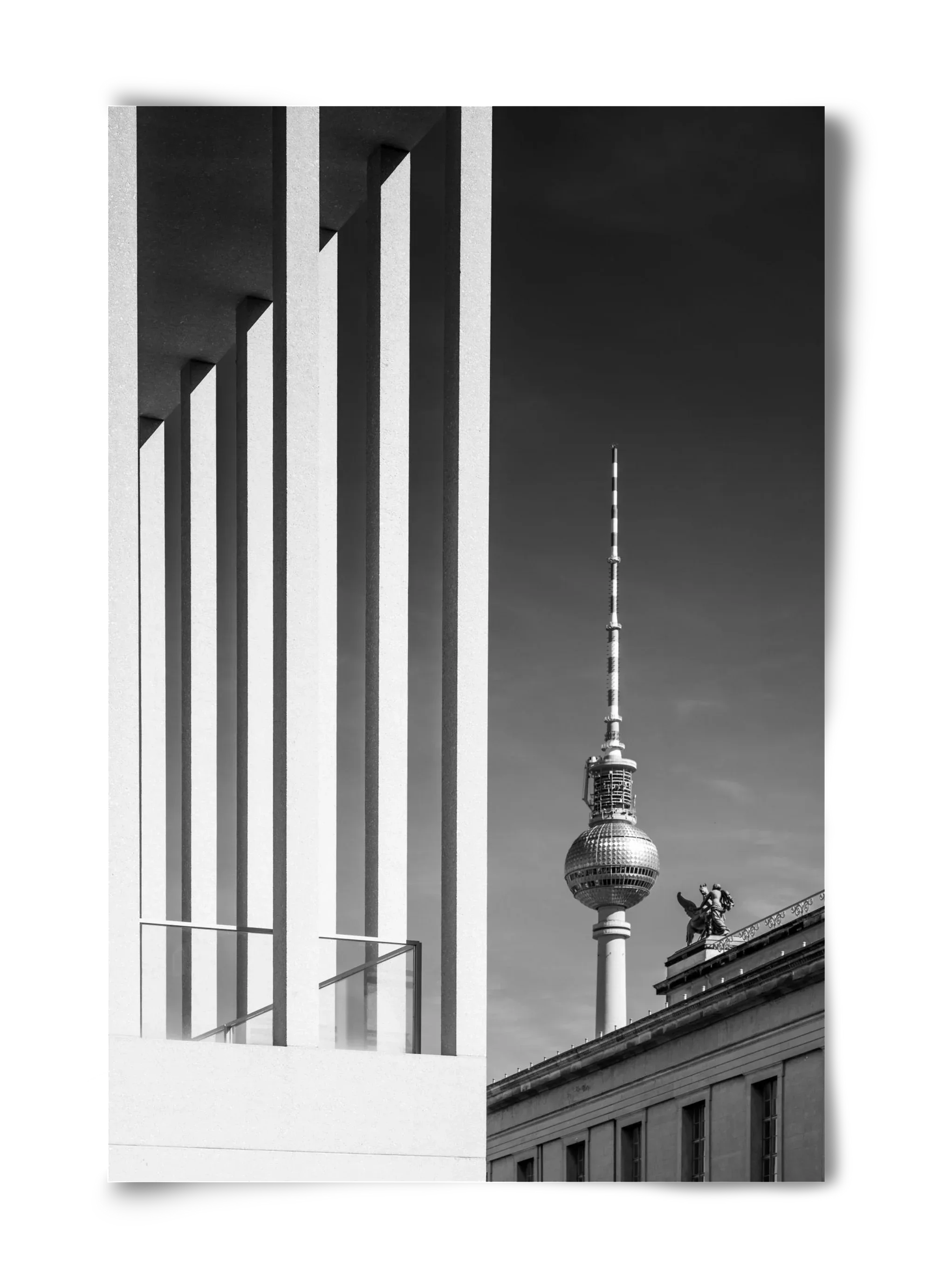 BERLIN Television Tower & Museum Island | Monochrome - artbridge