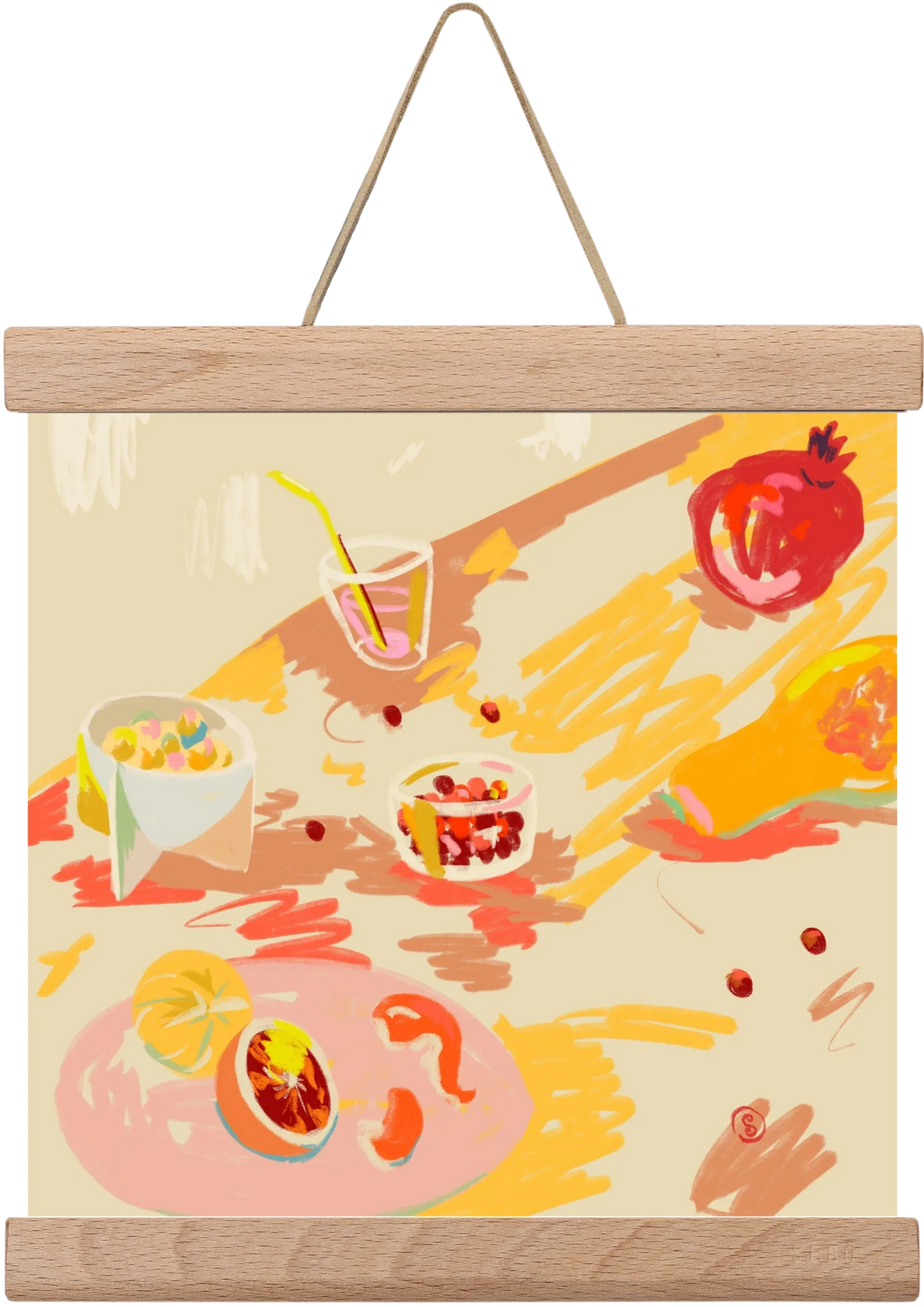 ORANGE AND PINK FRUIT - artbridge