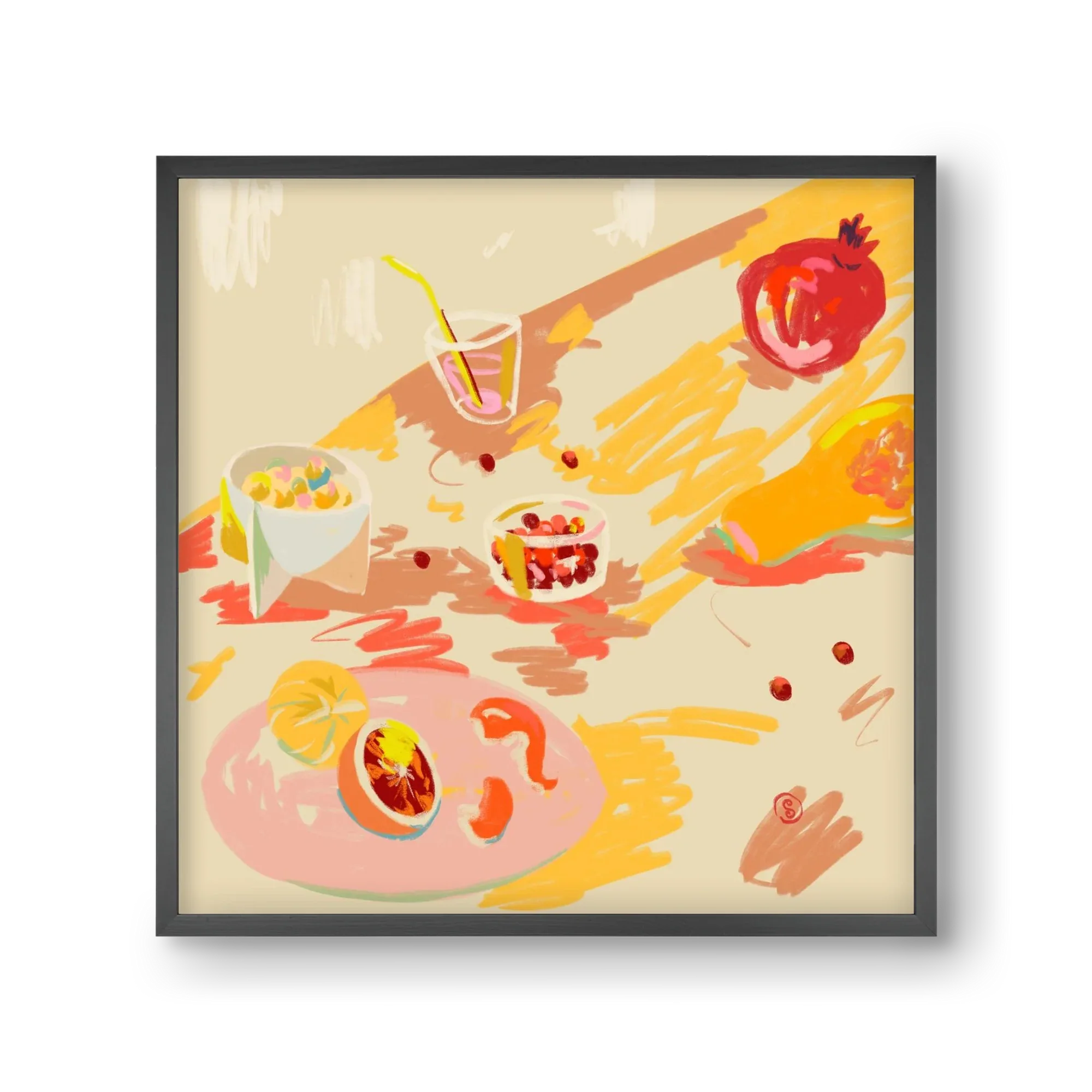 ORANGE AND PINK FRUIT - artbridge