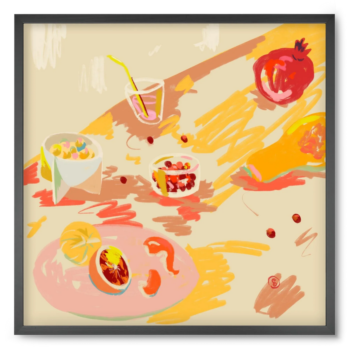 ORANGE AND PINK FRUIT - artbridge