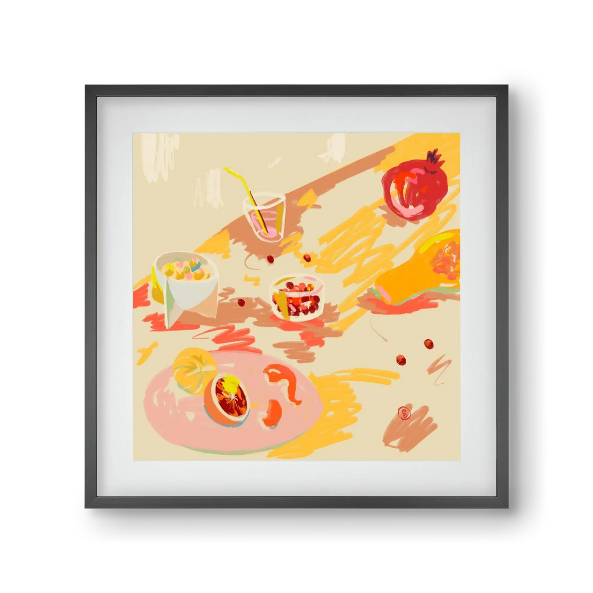 ORANGE AND PINK FRUIT - artbridge