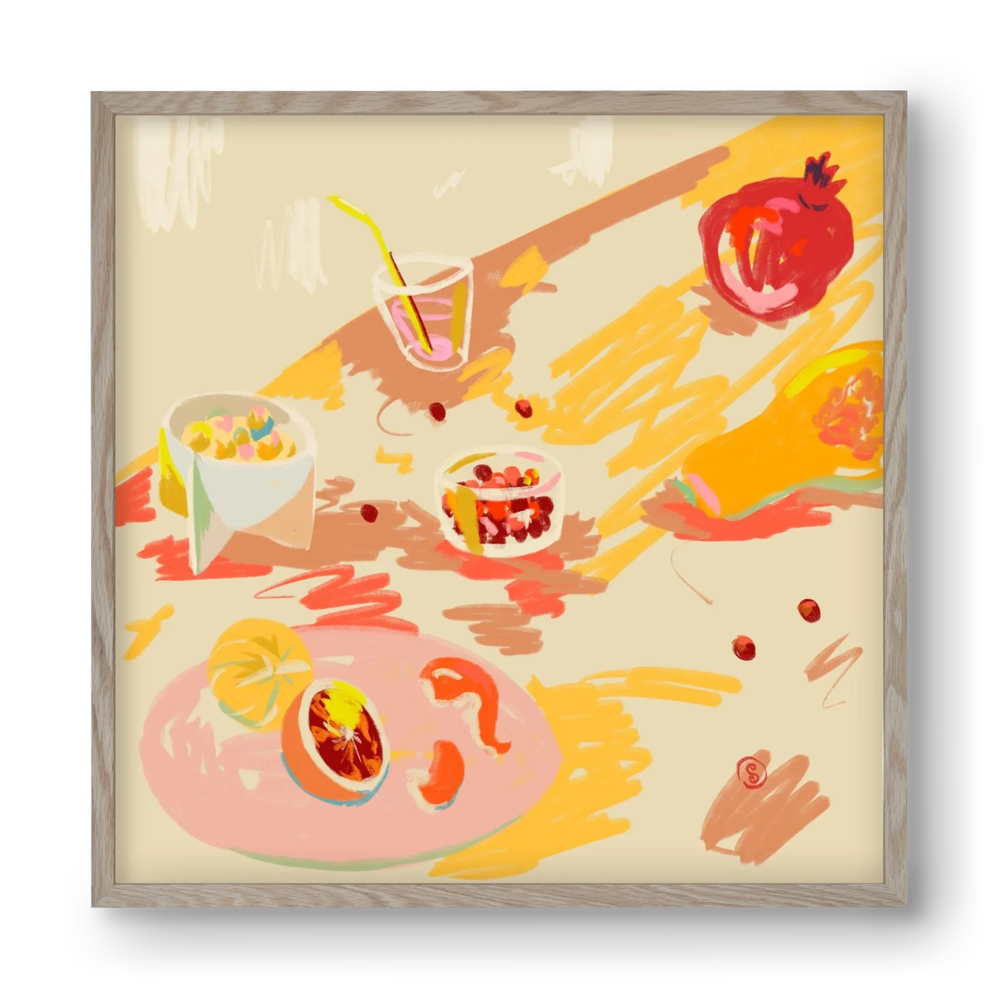 ORANGE AND PINK FRUIT - artbridge
