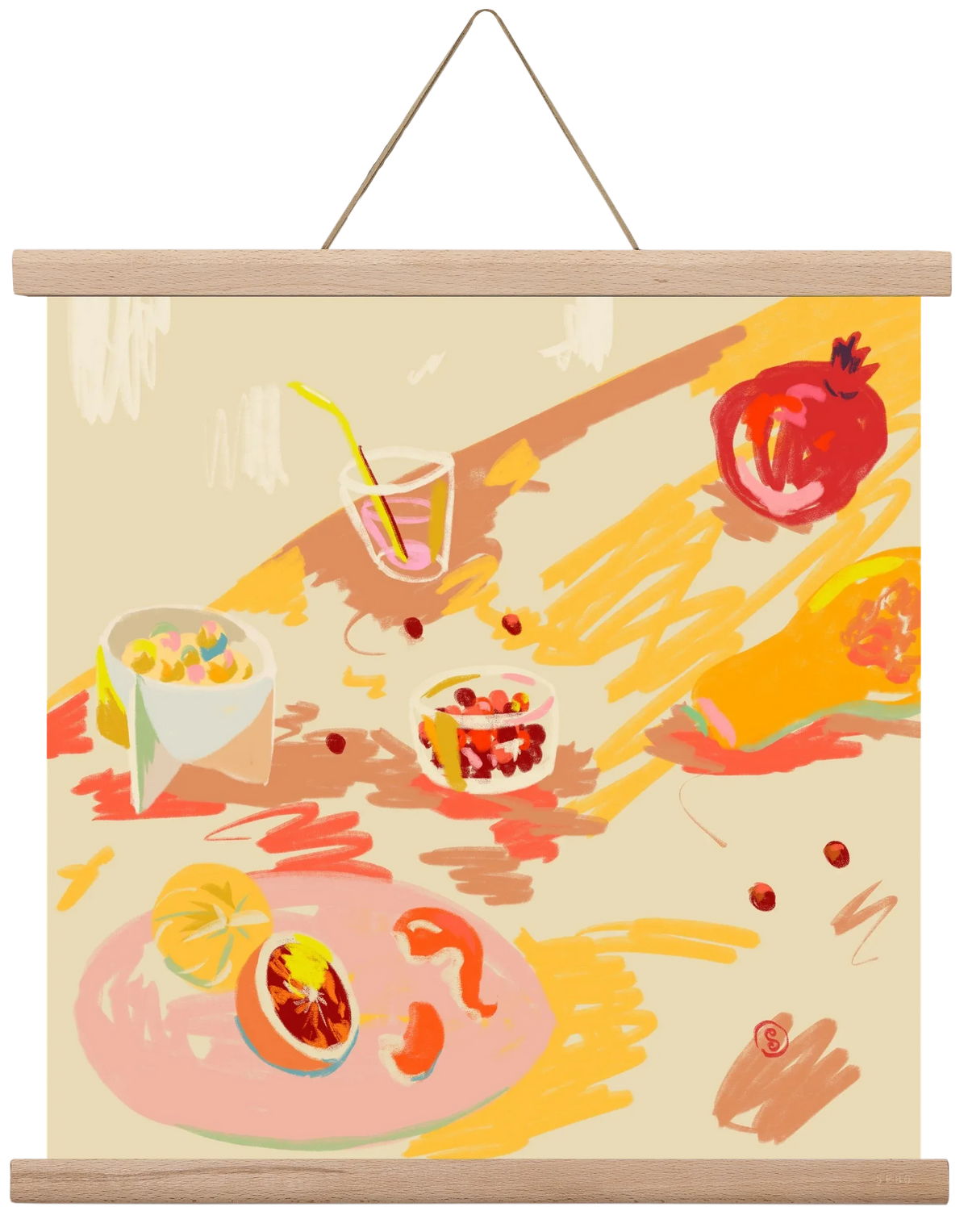 ORANGE AND PINK FRUIT - artbridge
