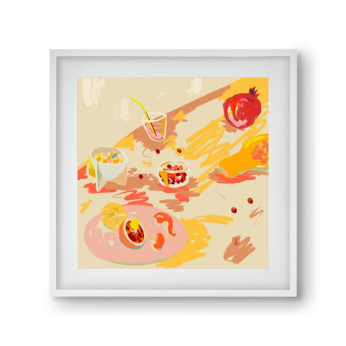 ORANGE AND PINK FRUIT - artbridge