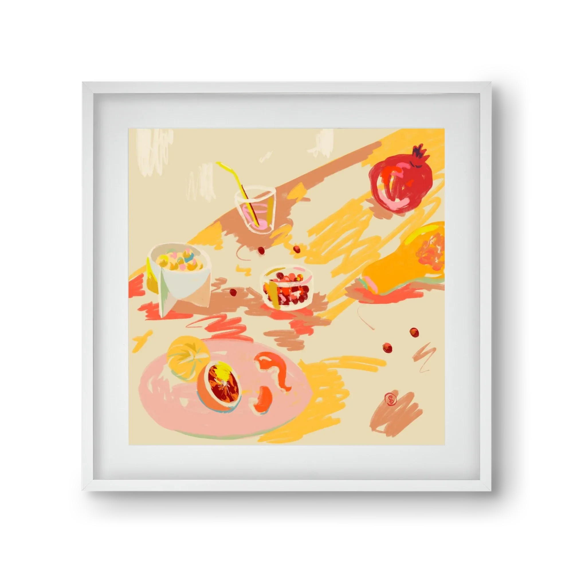 ORANGE AND PINK FRUIT - artbridge