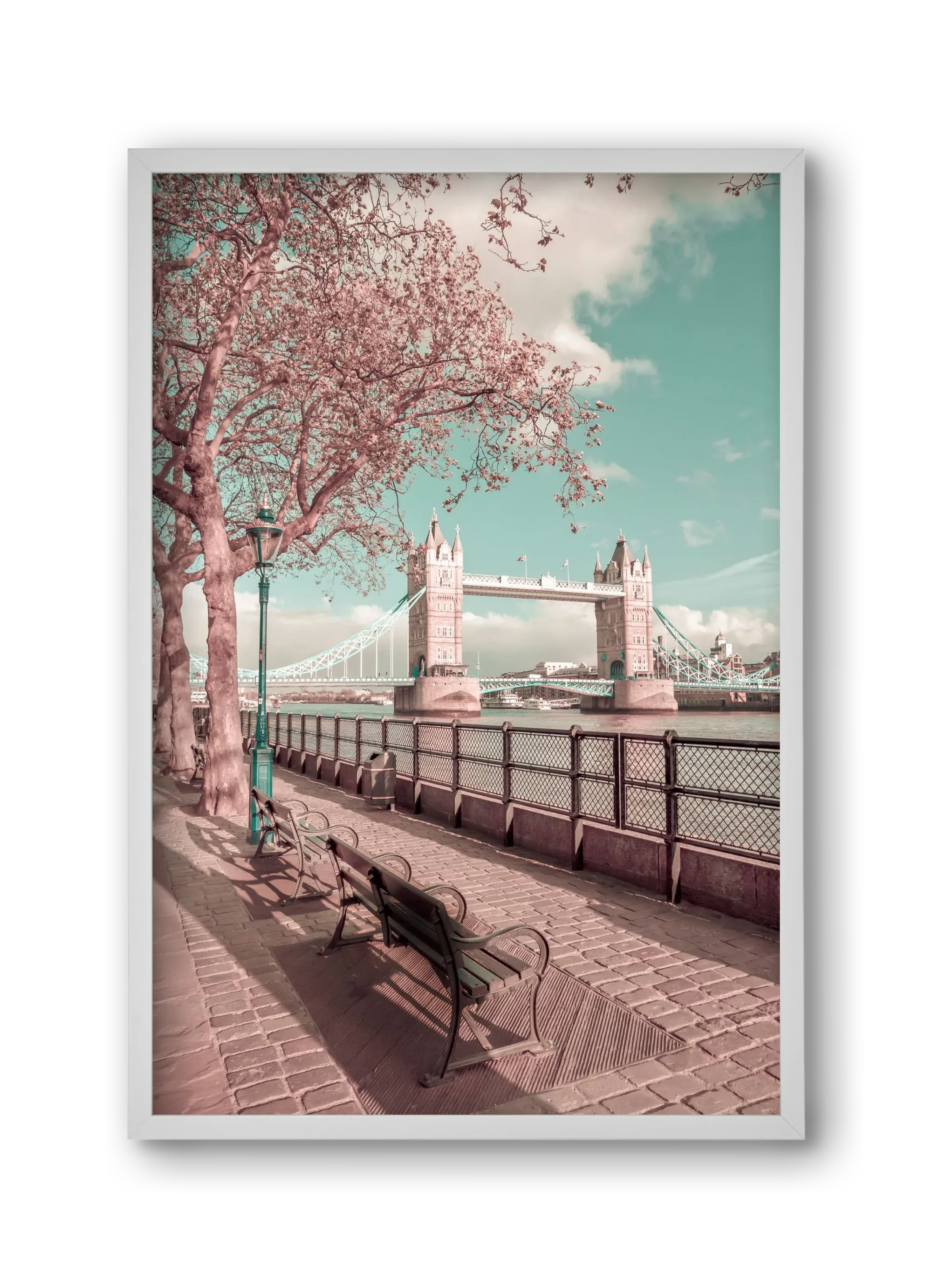 LONDON Thames Riverside & Tower Bridge | urban vintage style - artbridge