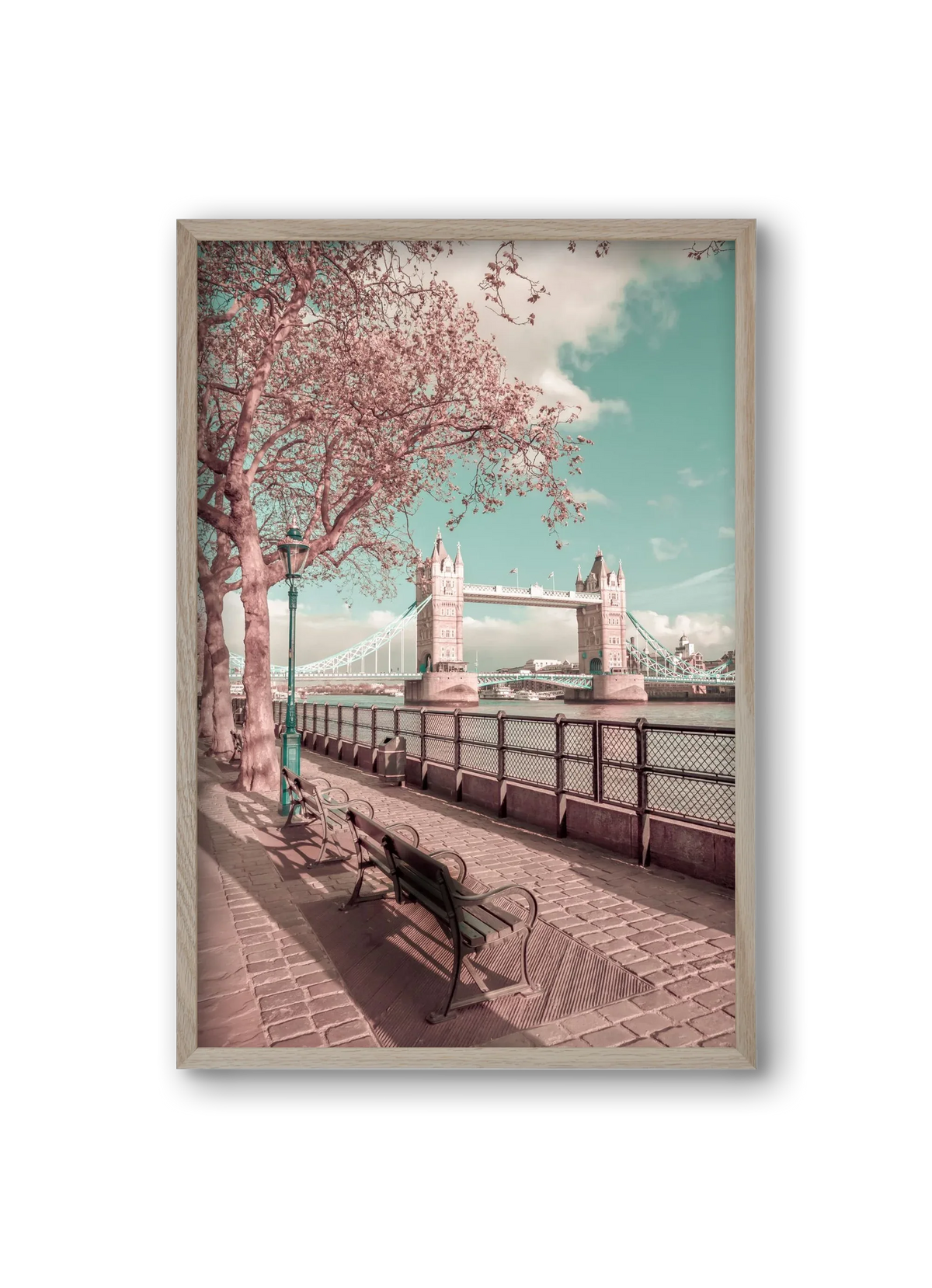 LONDON Thames Riverside & Tower Bridge | urban vintage style - artbridge