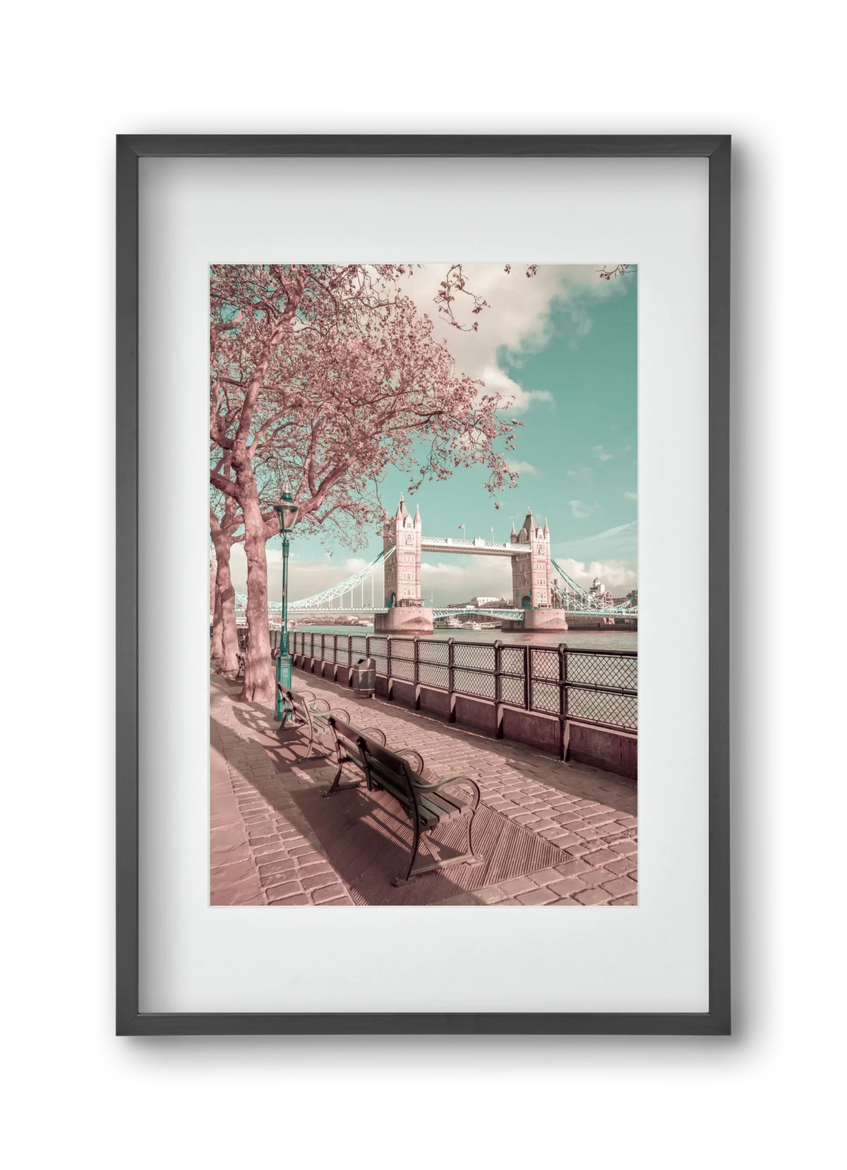 LONDON Thames Riverside & Tower Bridge | urban vintage style - artbridge
