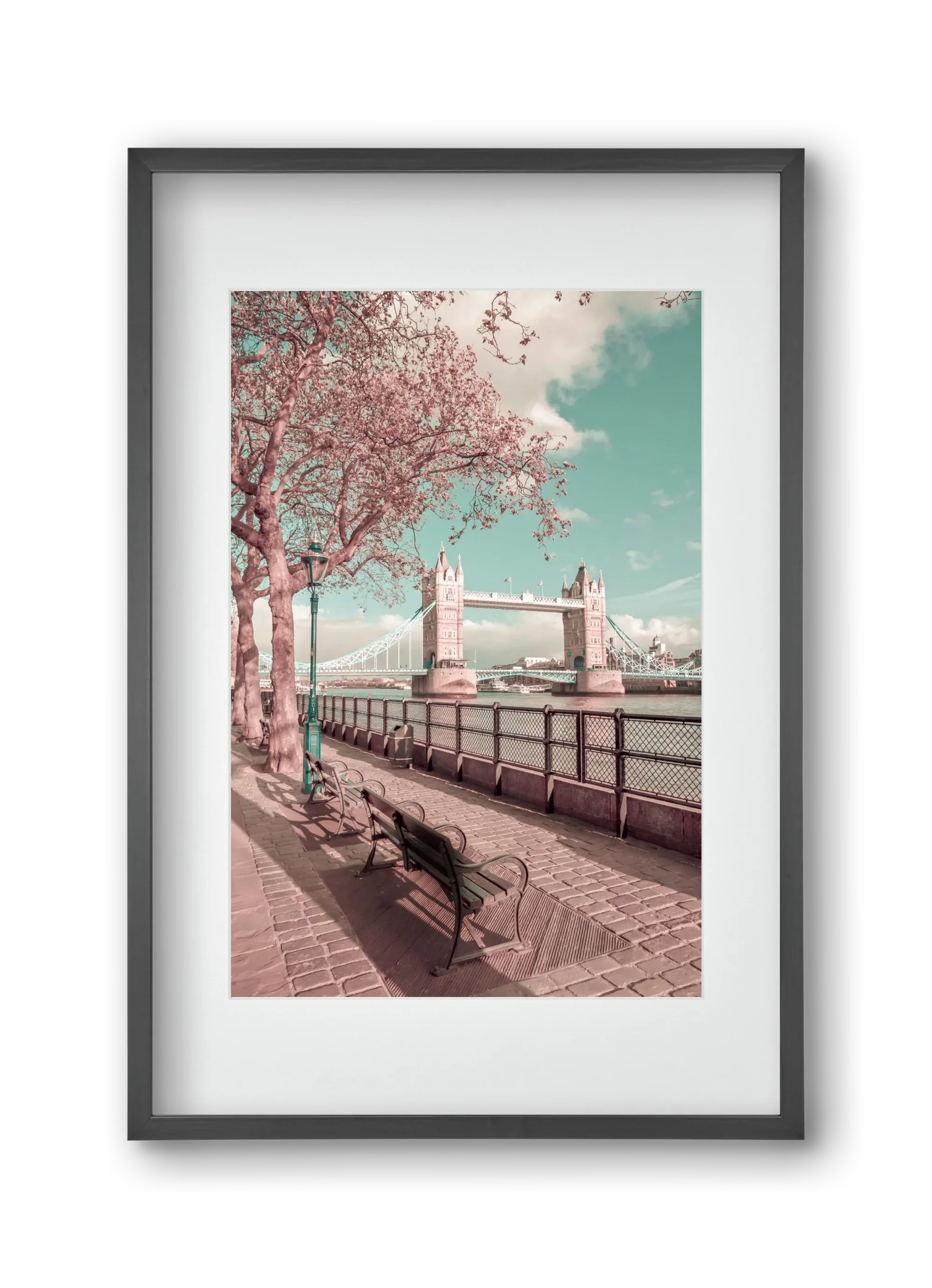 LONDON Thames Riverside & Tower Bridge | urban vintage style - artbridge