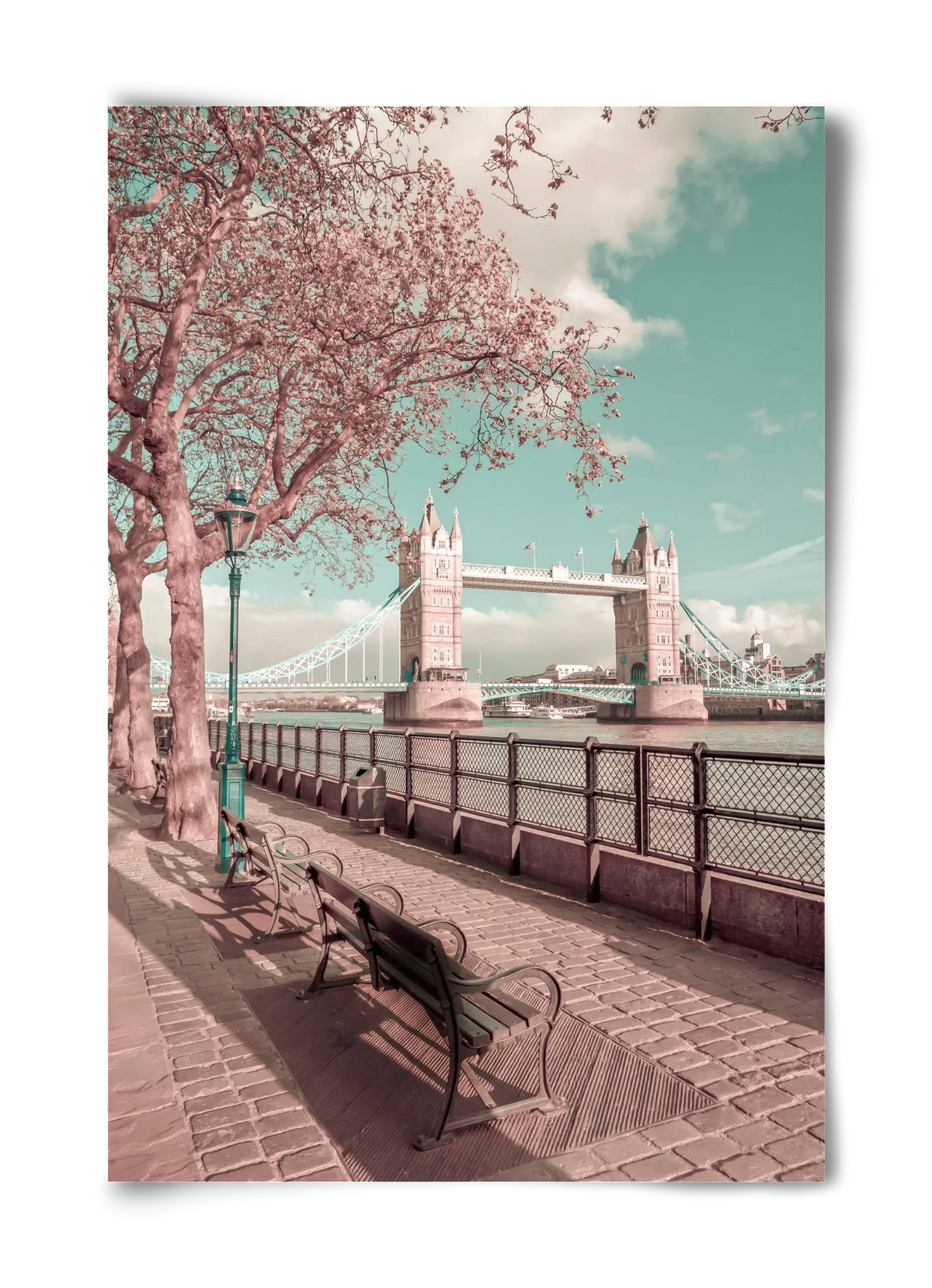 LONDON Thames Riverside & Tower Bridge | urban vintage style - artbridge