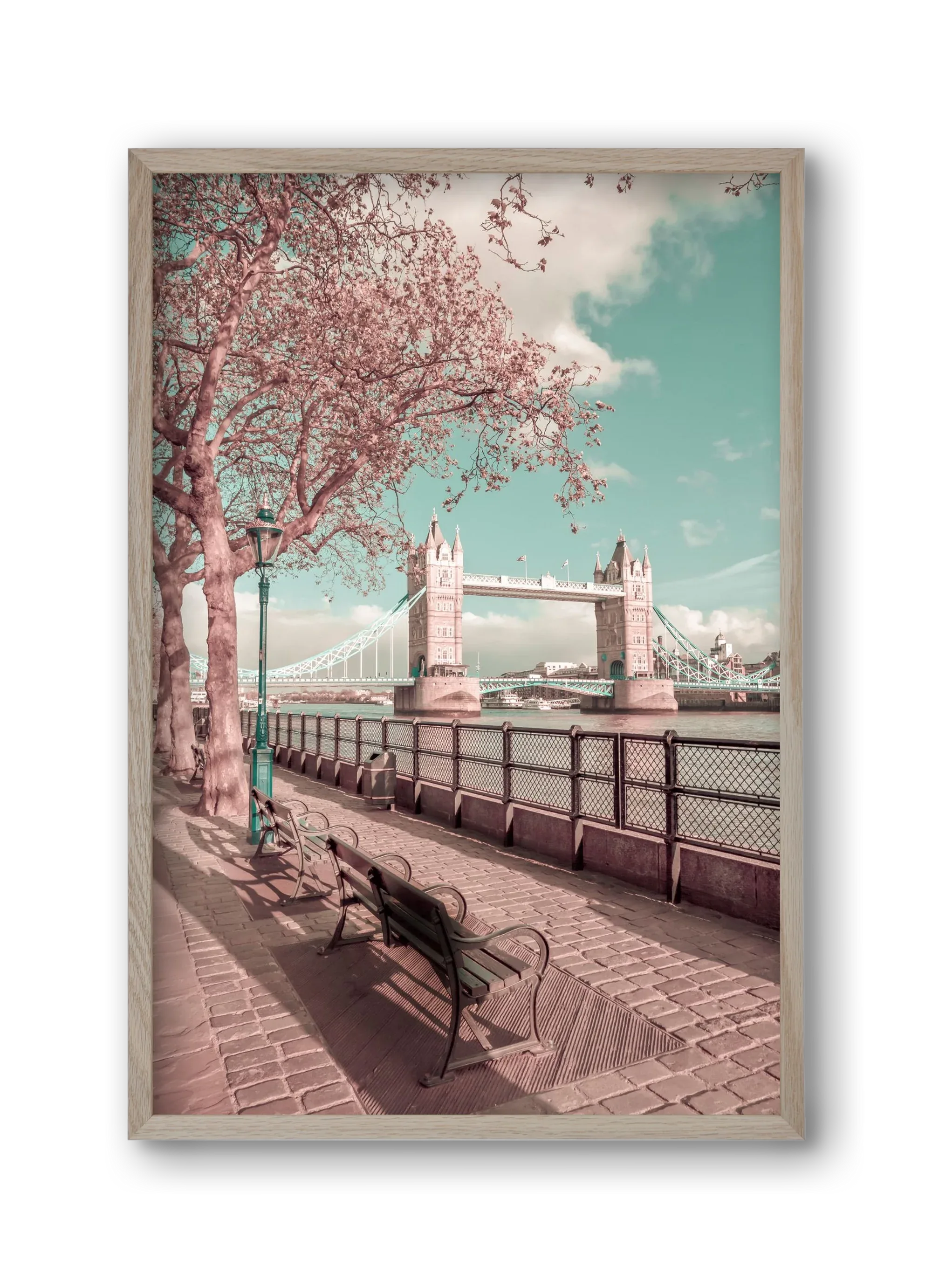 LONDON Thames Riverside & Tower Bridge | urban vintage style - artbridge