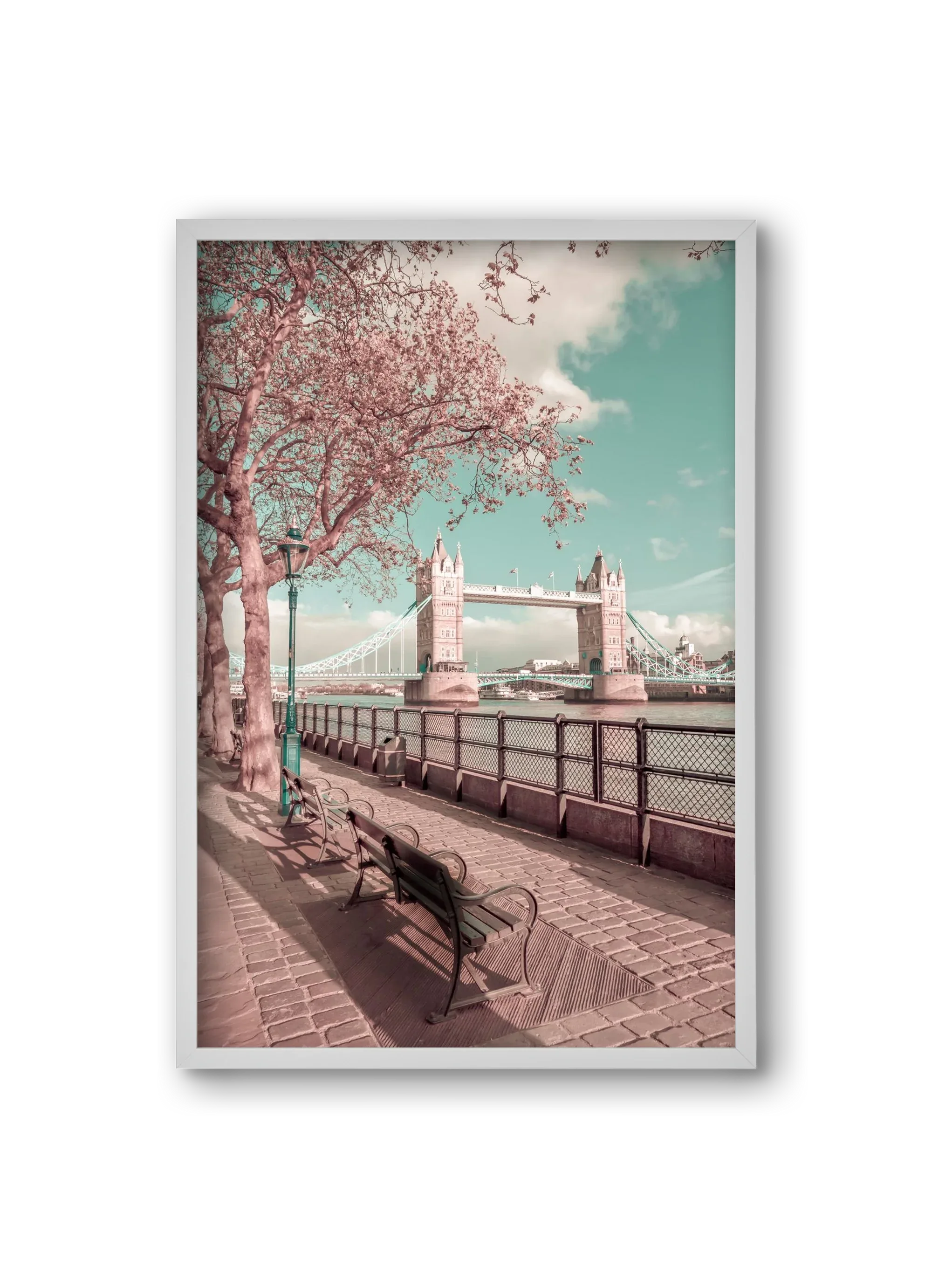 LONDON Thames Riverside & Tower Bridge | urban vintage style - artbridge