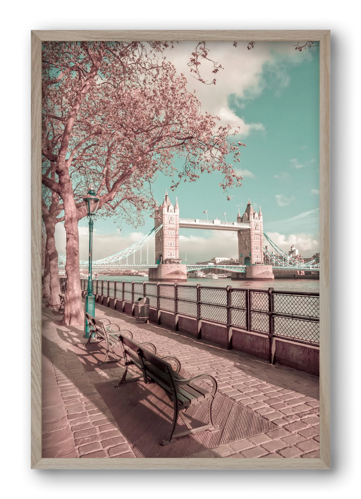 LONDON Thames Riverside & Tower Bridge | urban vintage style - artbridge