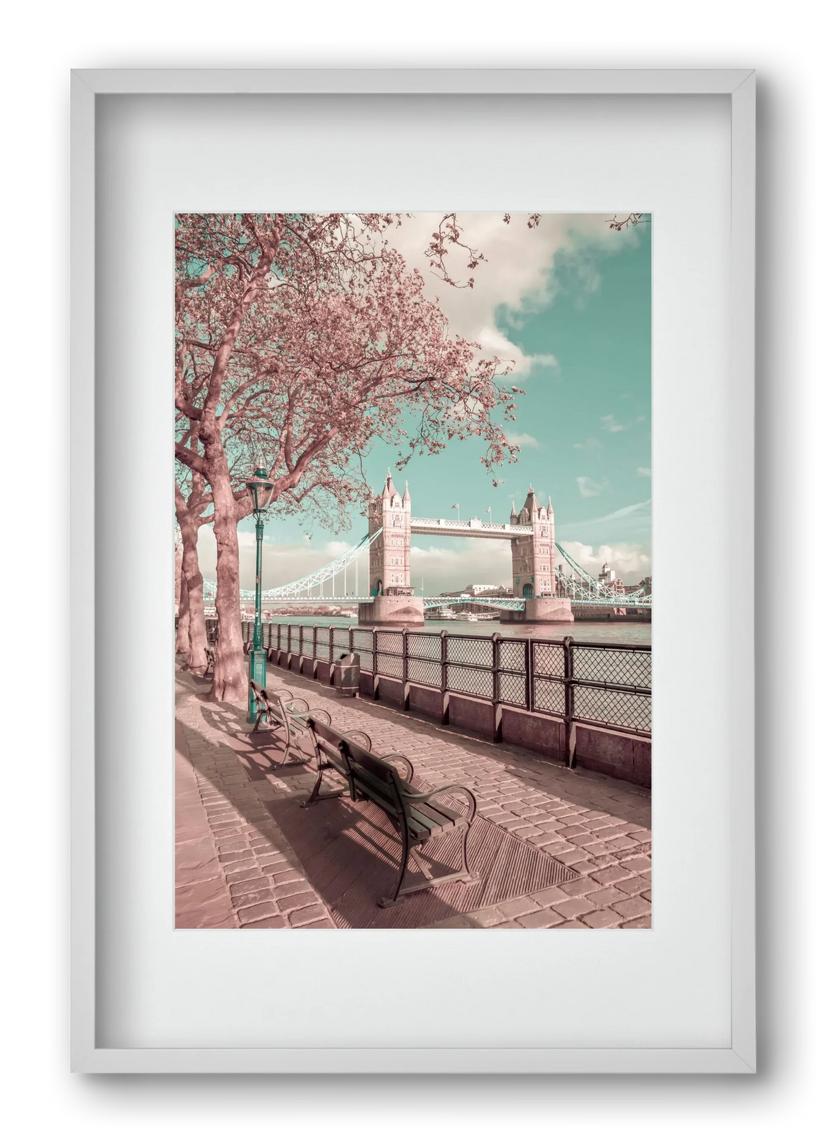 LONDON Thames Riverside & Tower Bridge | urban vintage style - artbridge