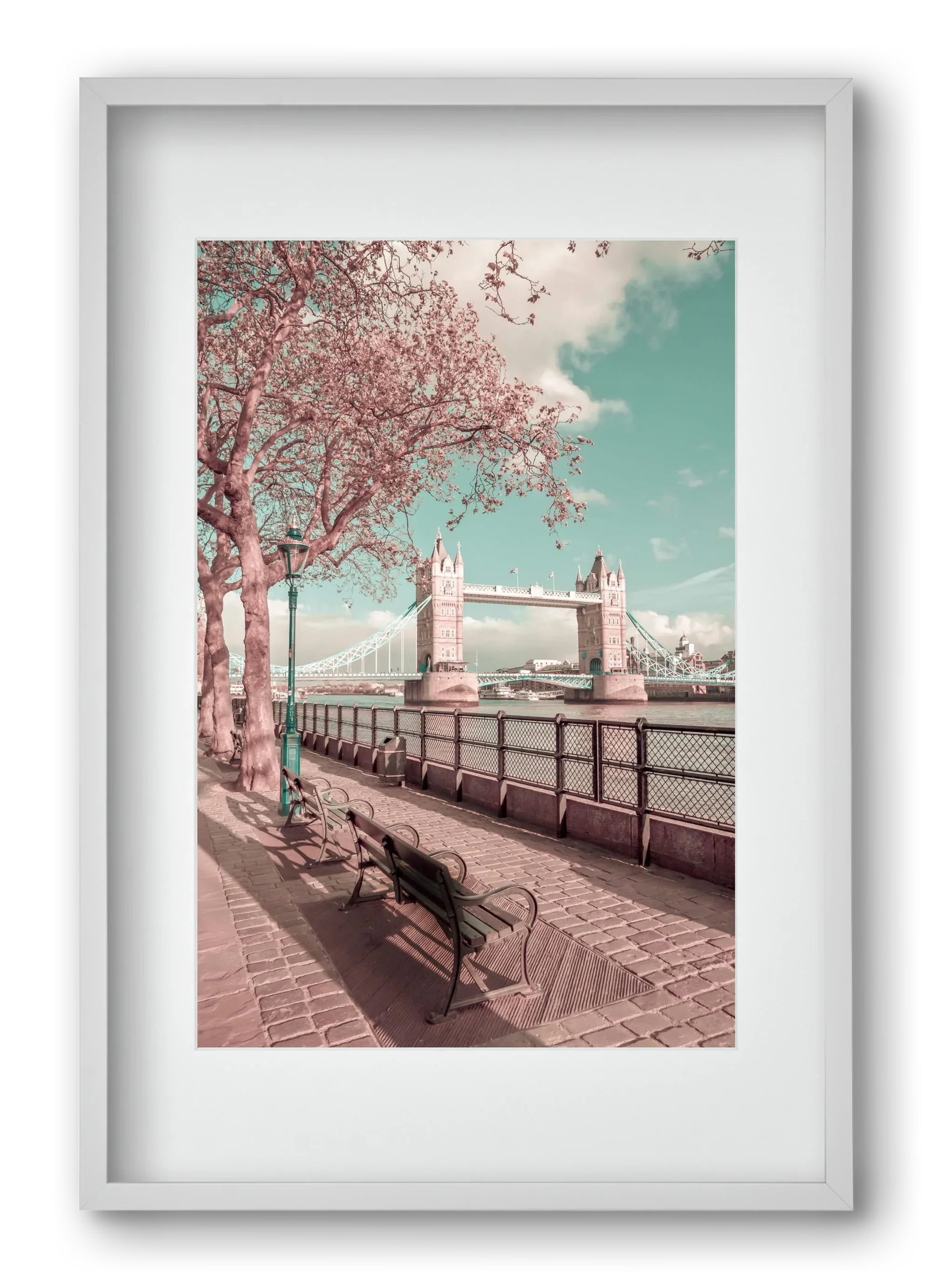LONDON Thames Riverside & Tower Bridge | urban vintage style - artbridge