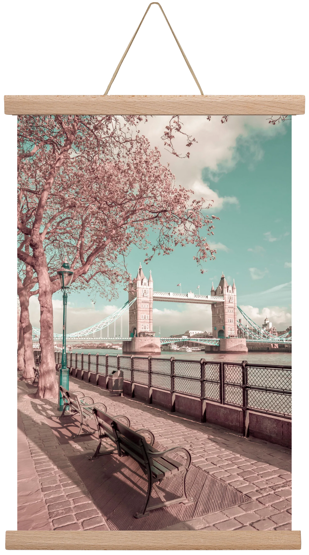 LONDON Thames Riverside & Tower Bridge | urban vintage style - artbridge