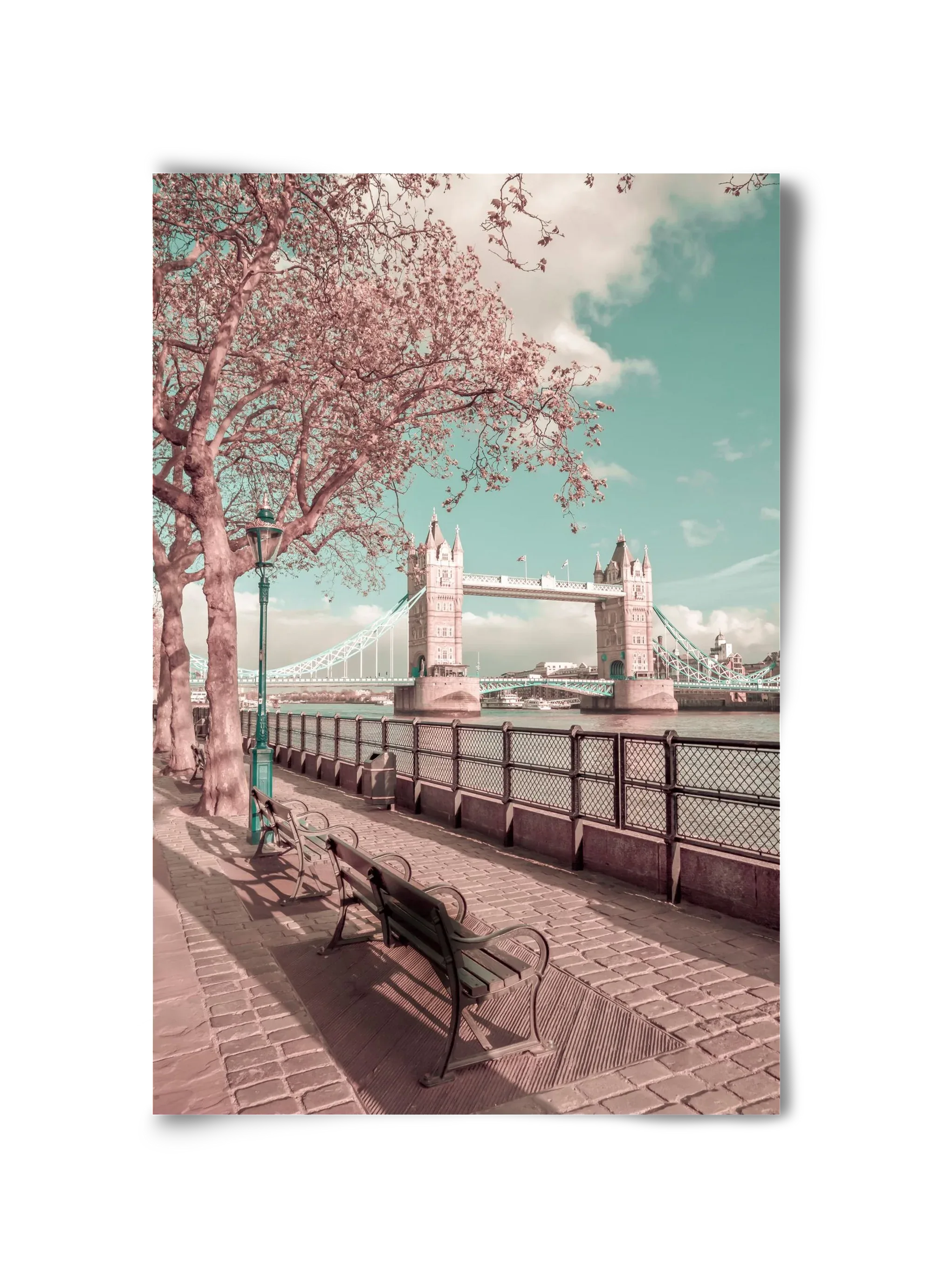 LONDON Thames Riverside & Tower Bridge | urban vintage style - artbridge