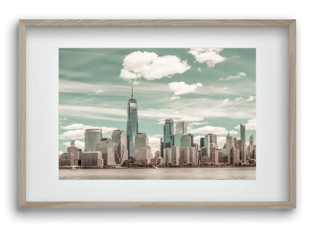 NEW YORK CITY Manhattan Skyline & Hudson River | urban vintage s - artbridge