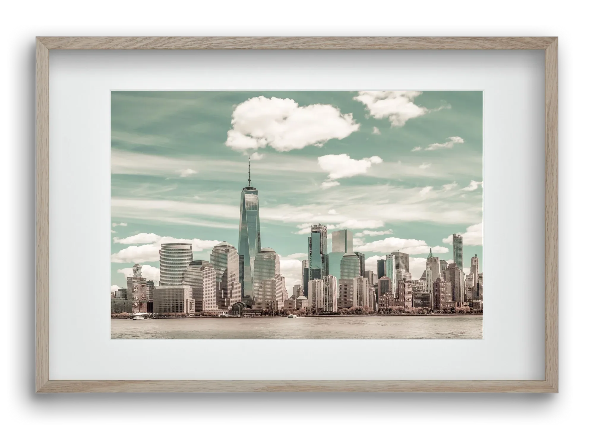 NEW YORK CITY Manhattan Skyline & Hudson River | urban vintage s - artbridge