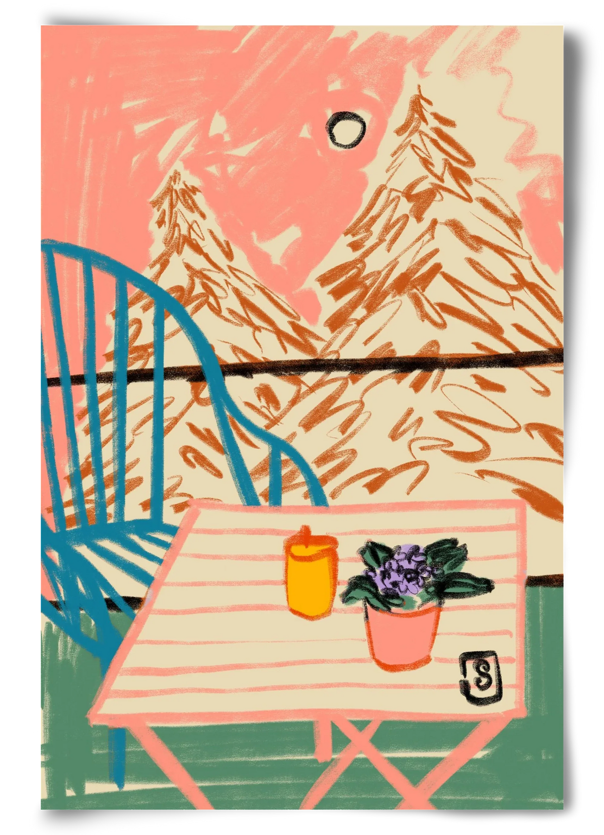 EVENING ON A TERRACE - artbridge