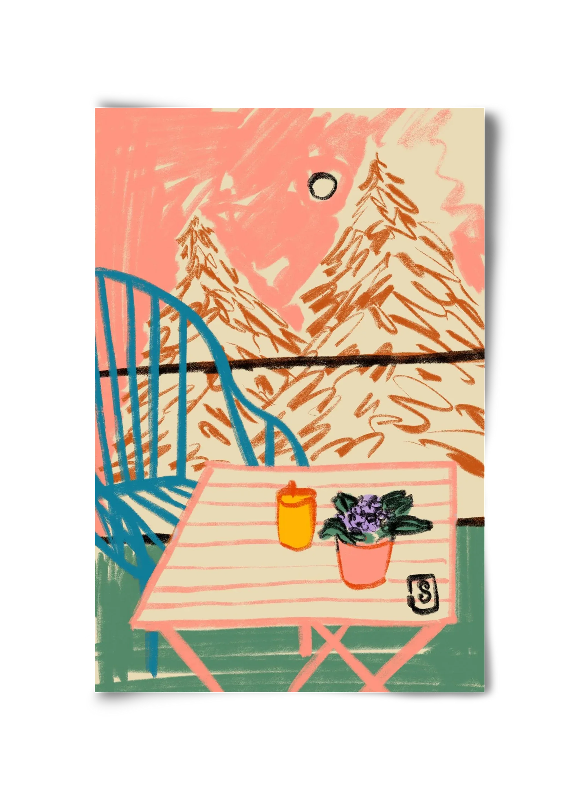 EVENING ON A TERRACE - artbridge